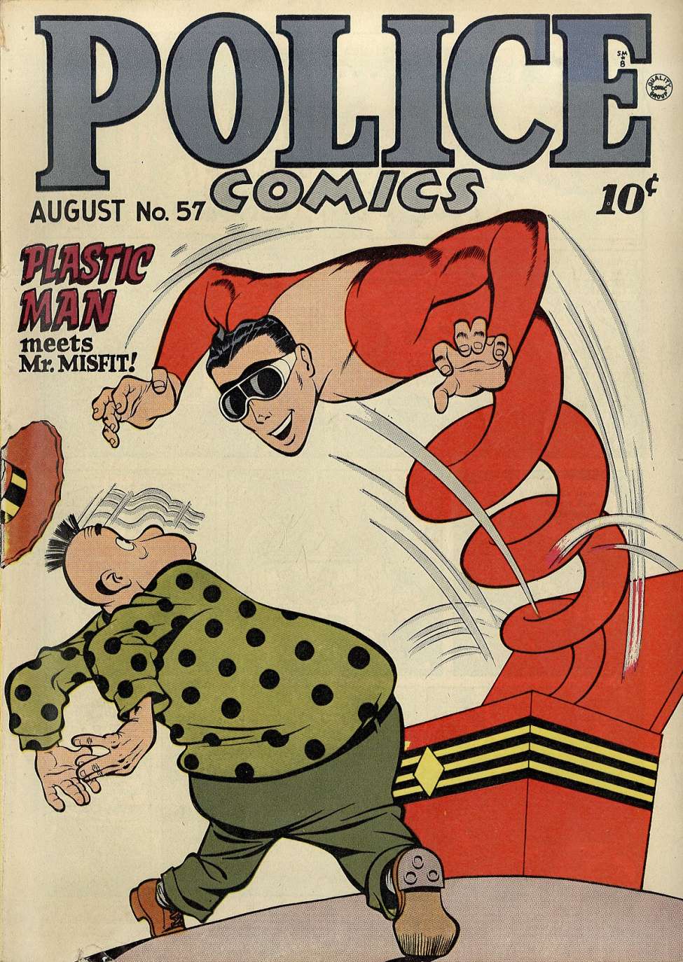 Comic Book Cover For Police Comics 57