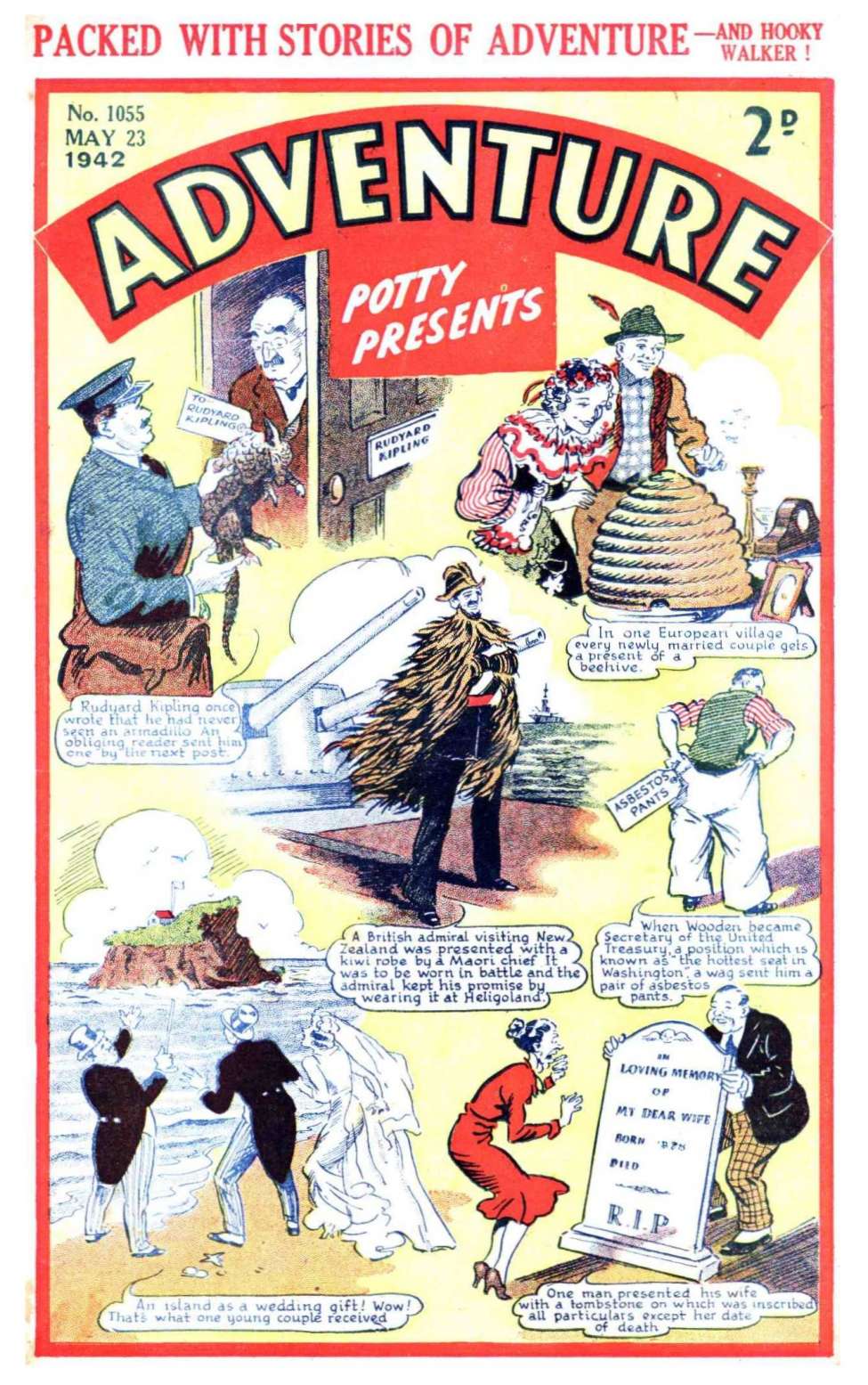 Comic Book Cover For Adventure 1055