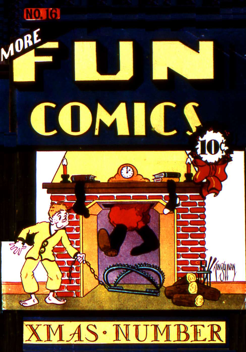 Comic Book Cover For More Fun Comics 16