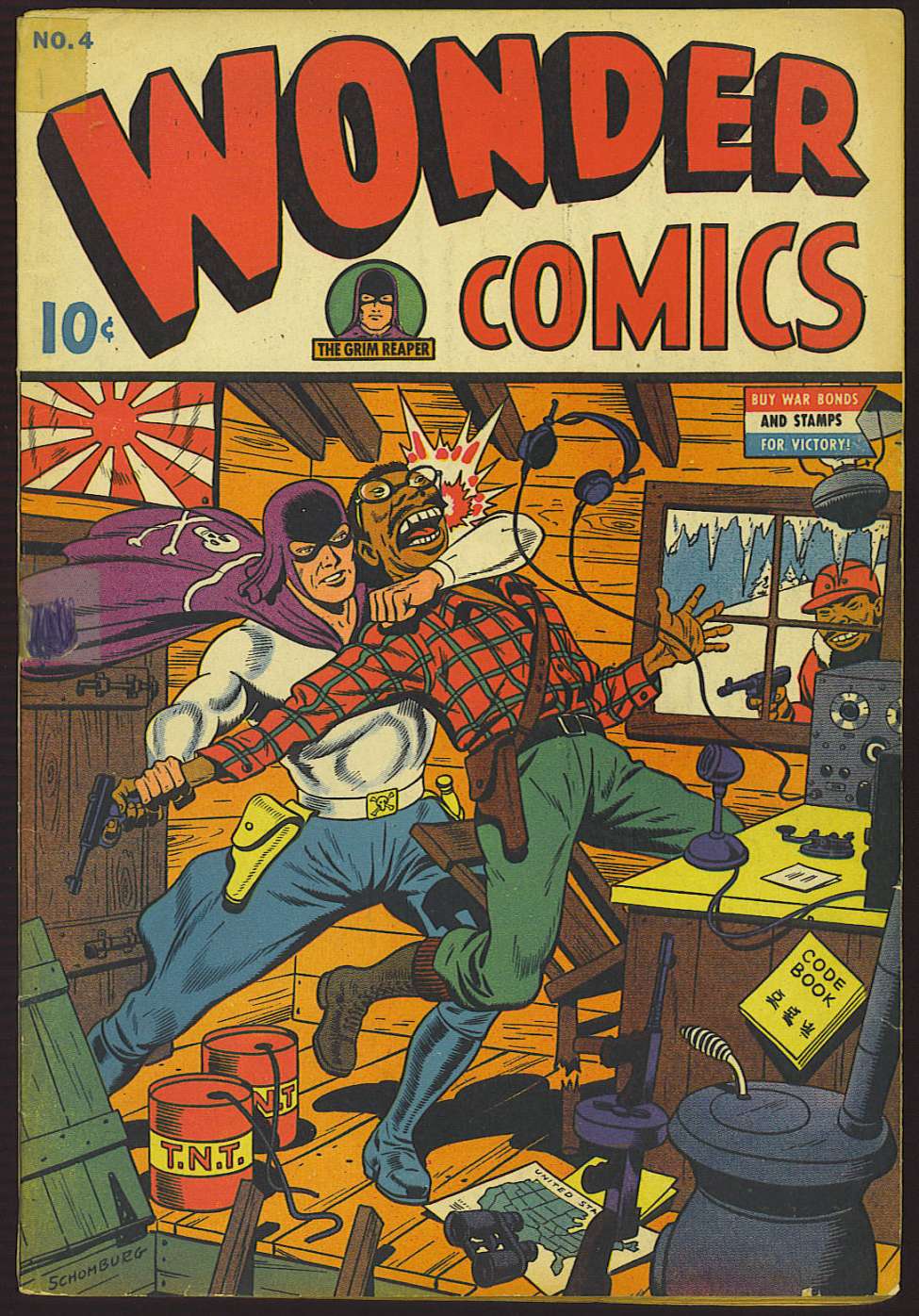 Comic Book Cover For Wonder Comics 4
