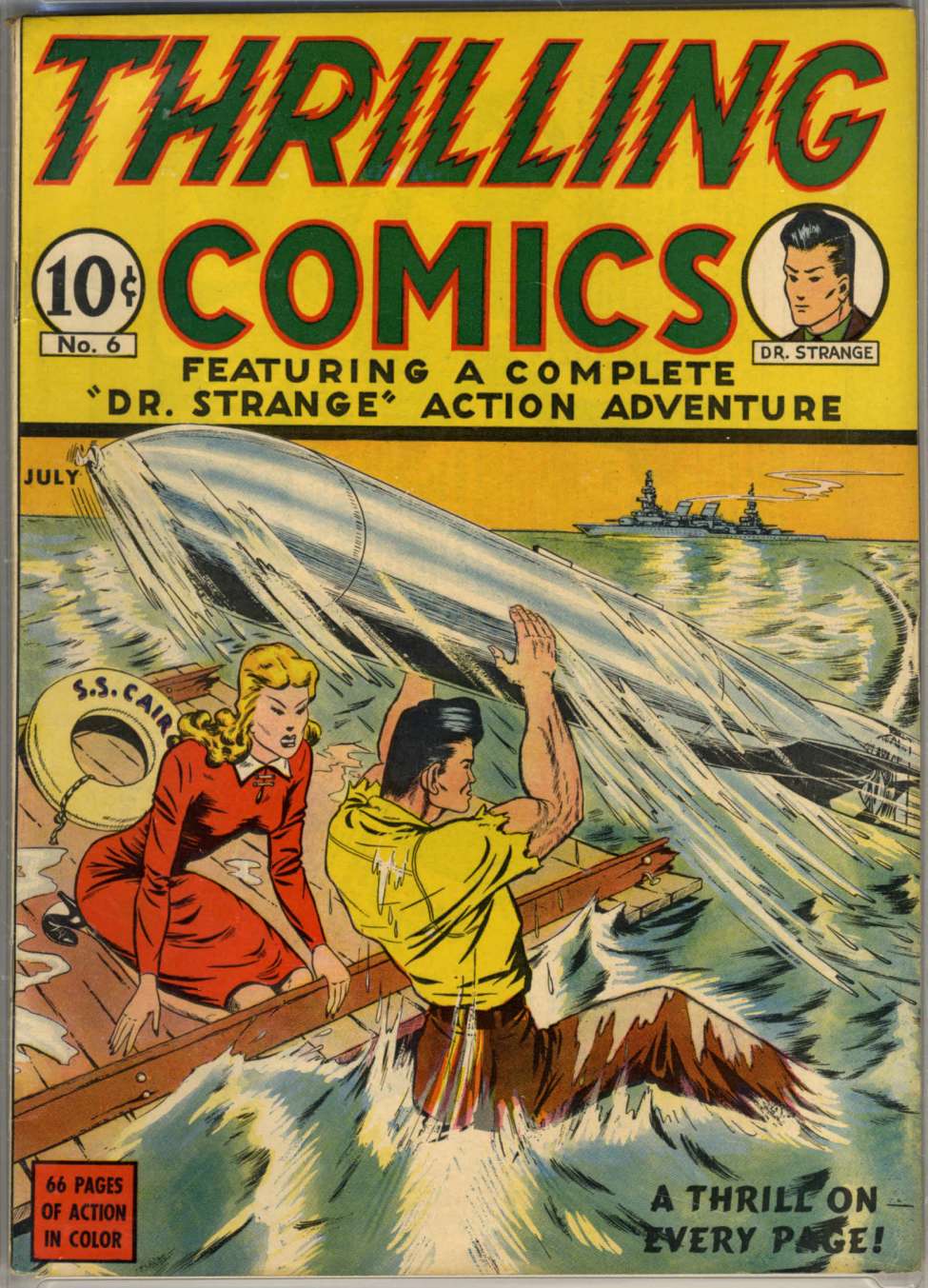 Comic Book Cover For Thrilling Comics 6 (paper/19fiche) - Version 2