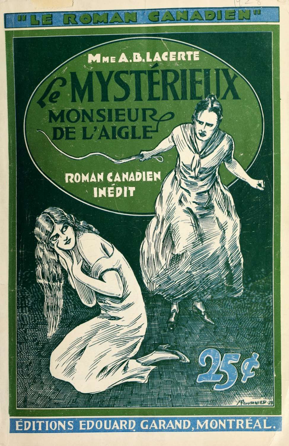 Book Cover For Le Roman Canadien 39 - Le mystérieux Mr. de l’aigle
