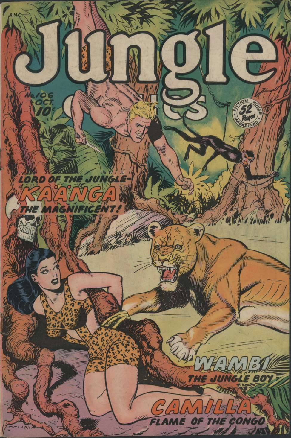Comic Book Cover For Jungle Comics 106
