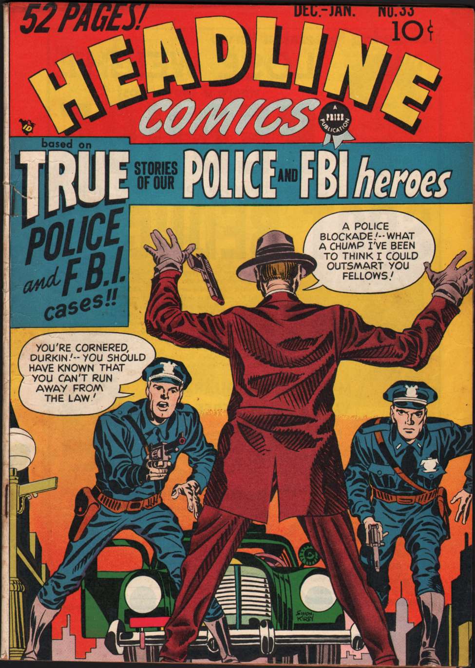 Comic Book Cover For Headline Comics 33