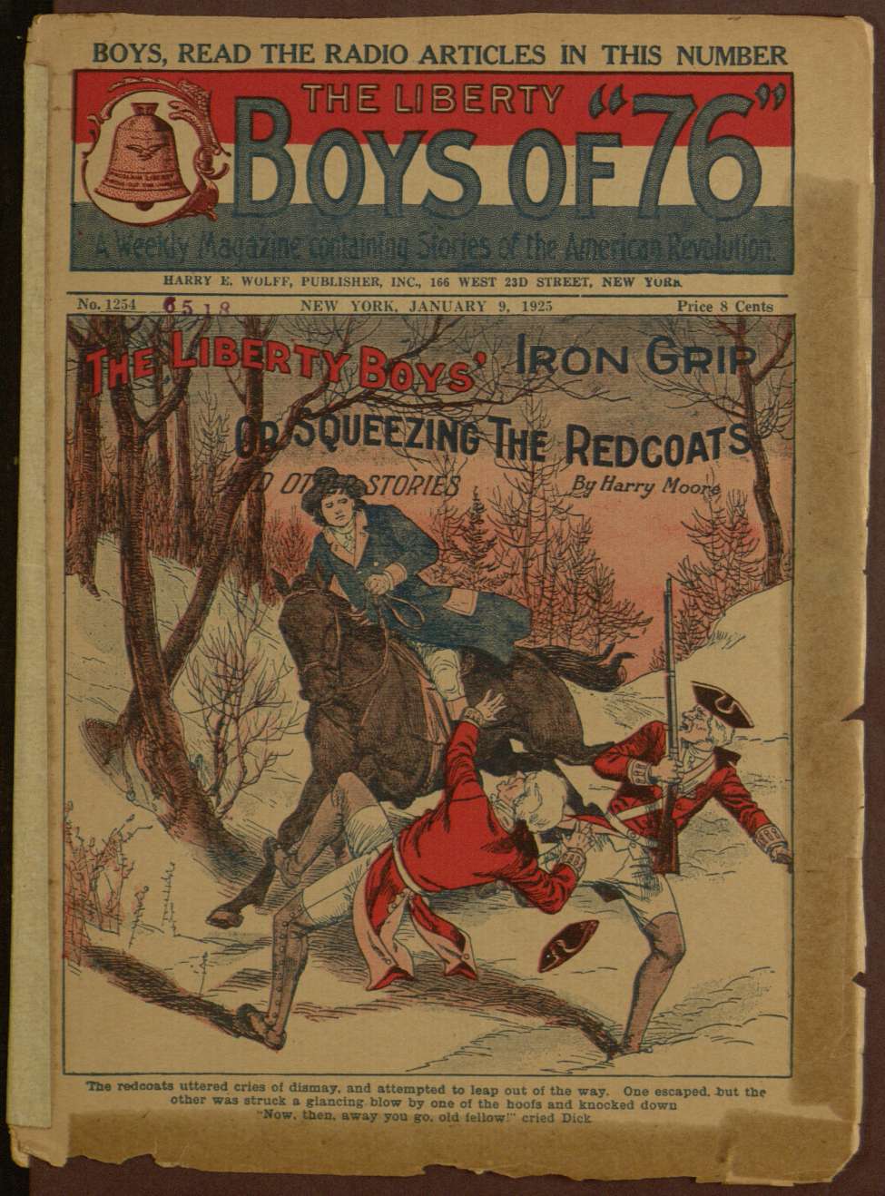 Book Cover For The Liberty Boys of 76 1254 - The Liberty Boys' Iron Grip
