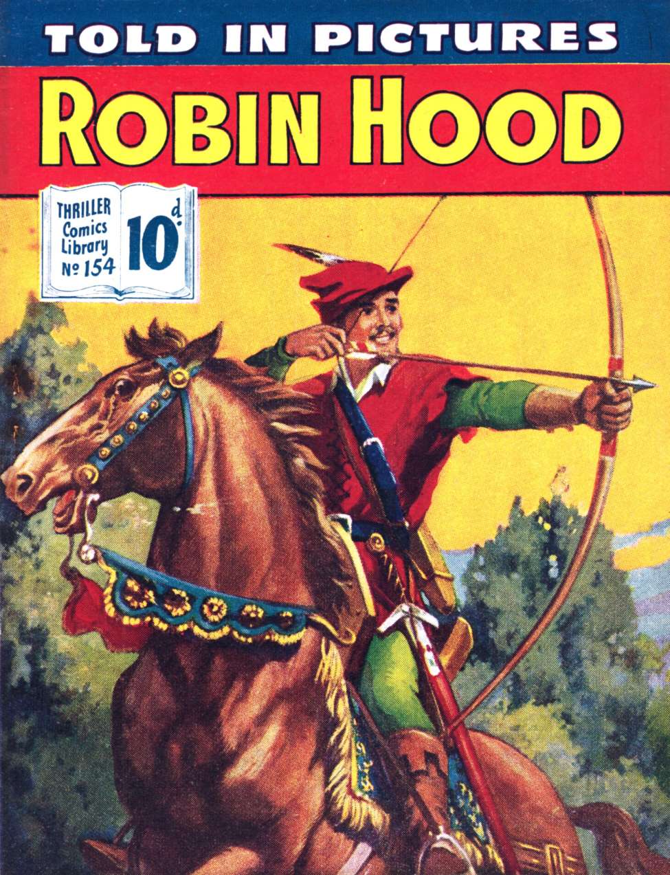 Book Cover For Thriller Comics Library 154 - Robin Hood and the Saxon Pretender