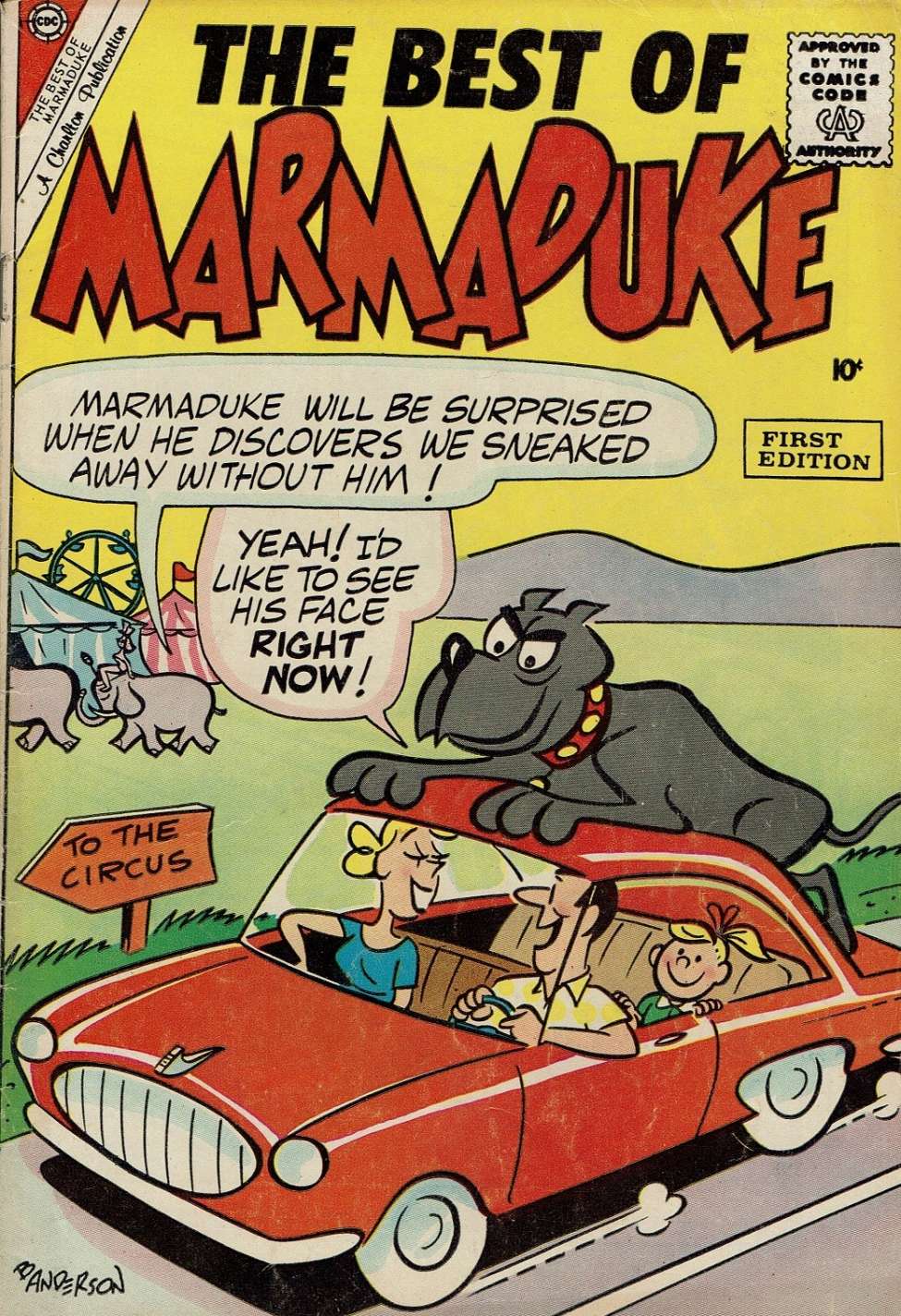 Comic Book Cover For The Best of Marmaduke 1
