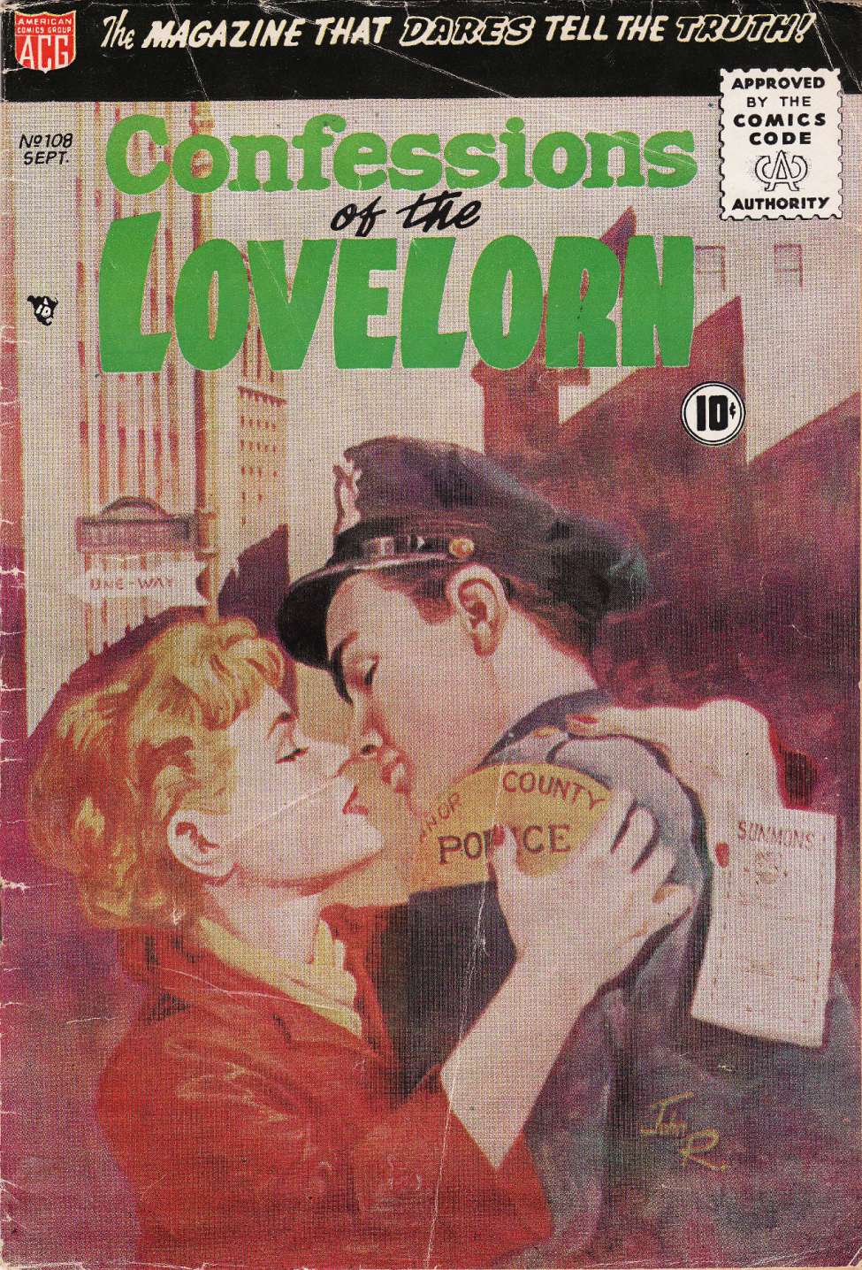 Comic Book Cover For Confessions of the Lovelorn 108