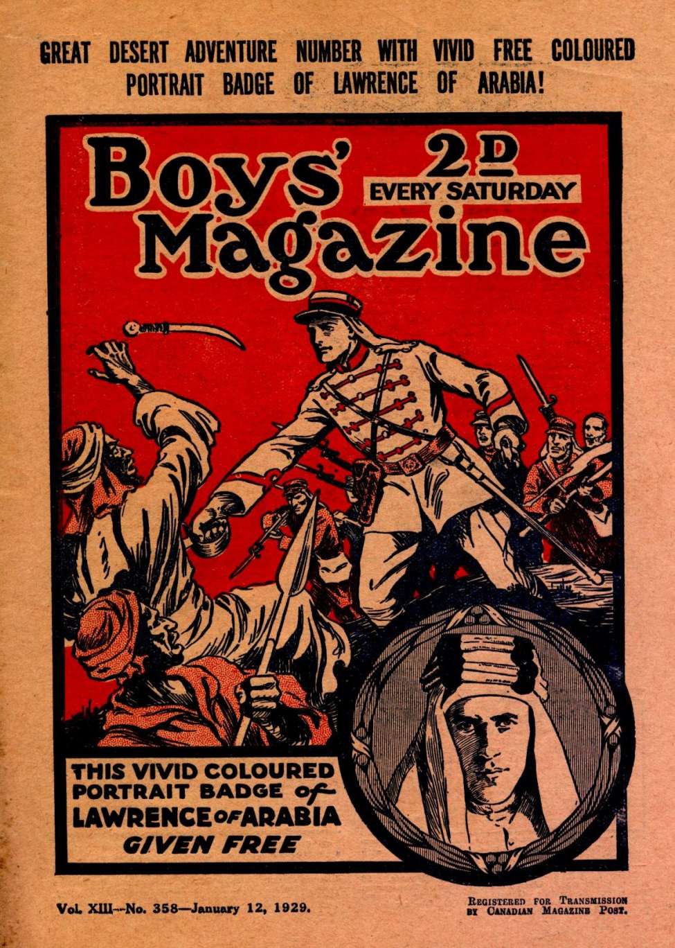 Book Cover For Boys' Magazine 358
