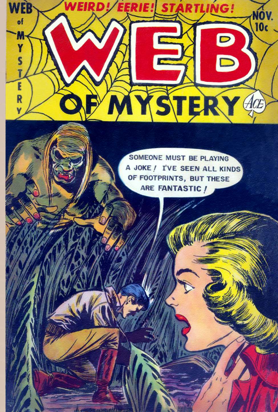 Comic Book Cover For Web of Mystery 15