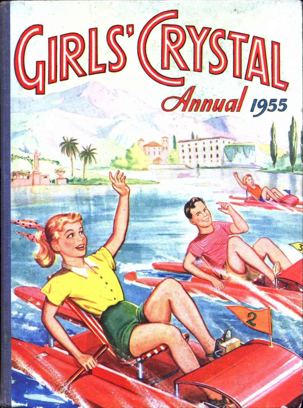 Comic Book Cover For Girls' Crystal Annual 1955