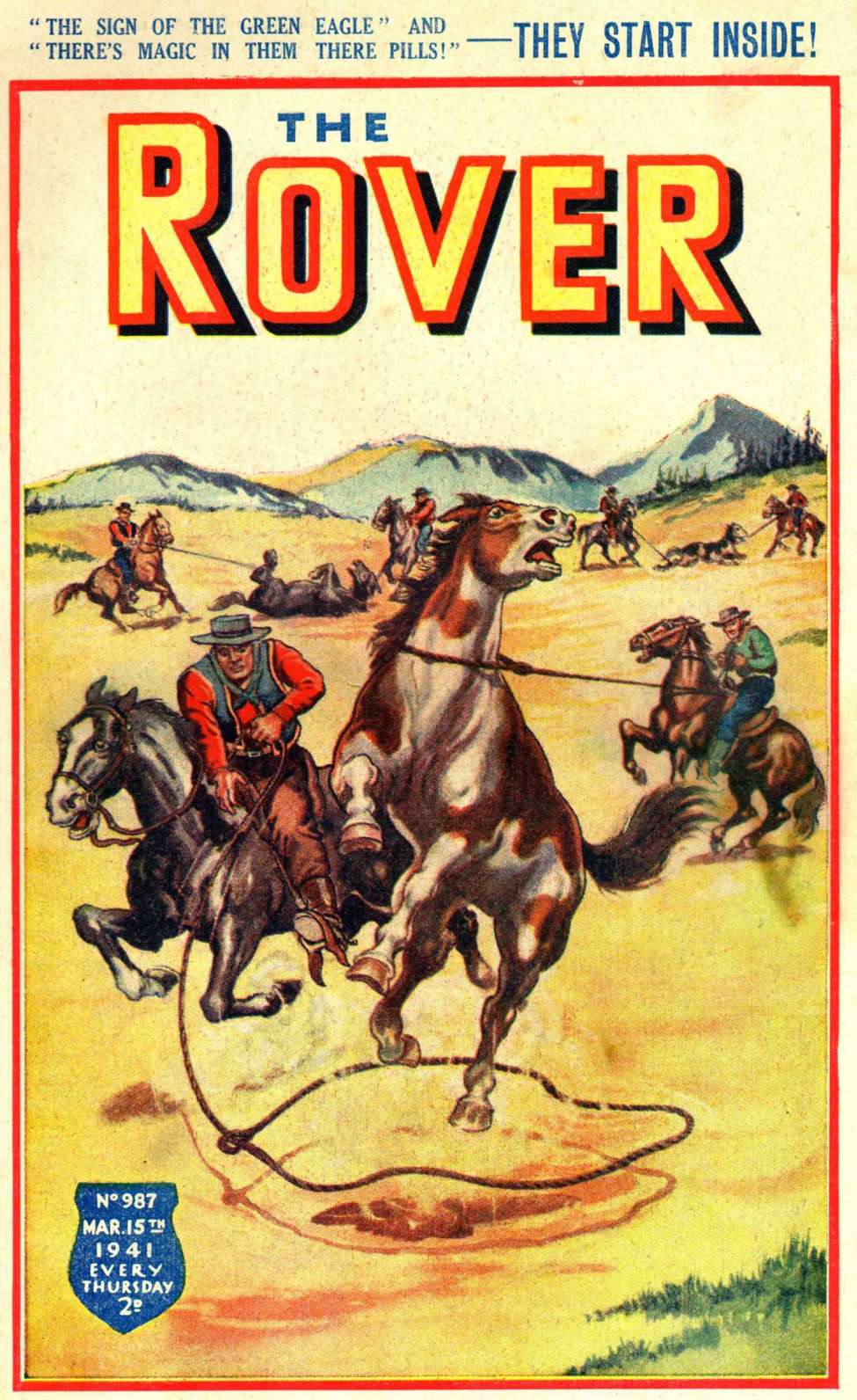 Comic Book Cover For The Rover 987