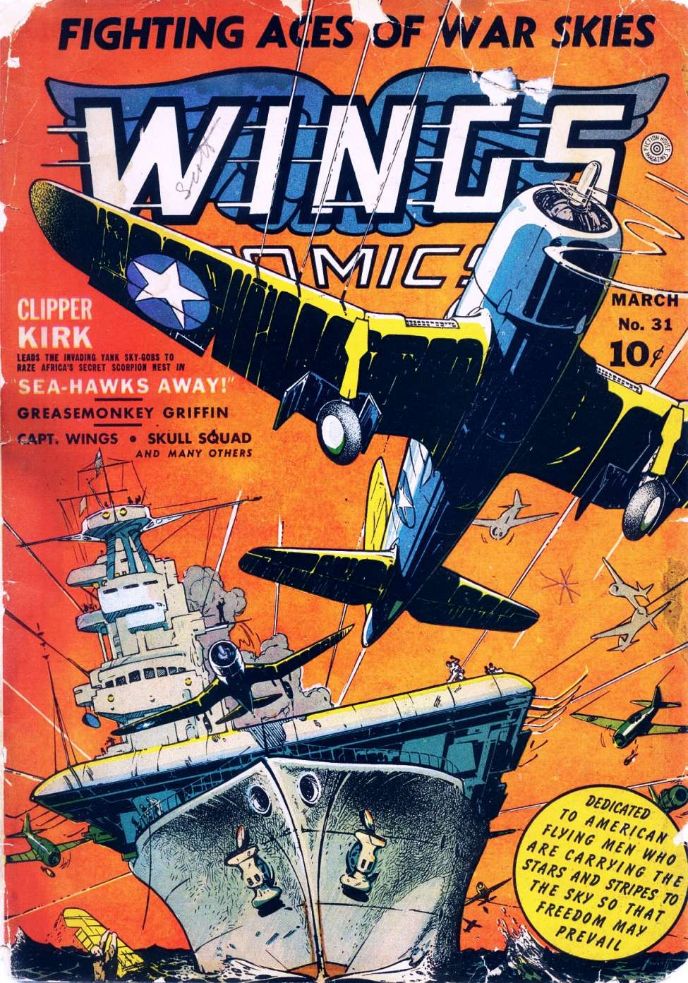 Comic Book Cover For Wings Comics 31