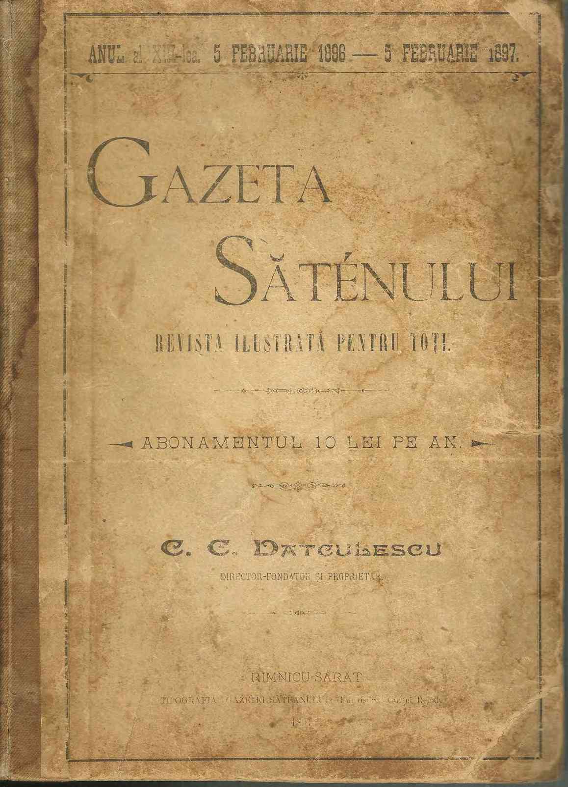 Book Cover For Gazeta Sateanului (The Villager's Gazzette)