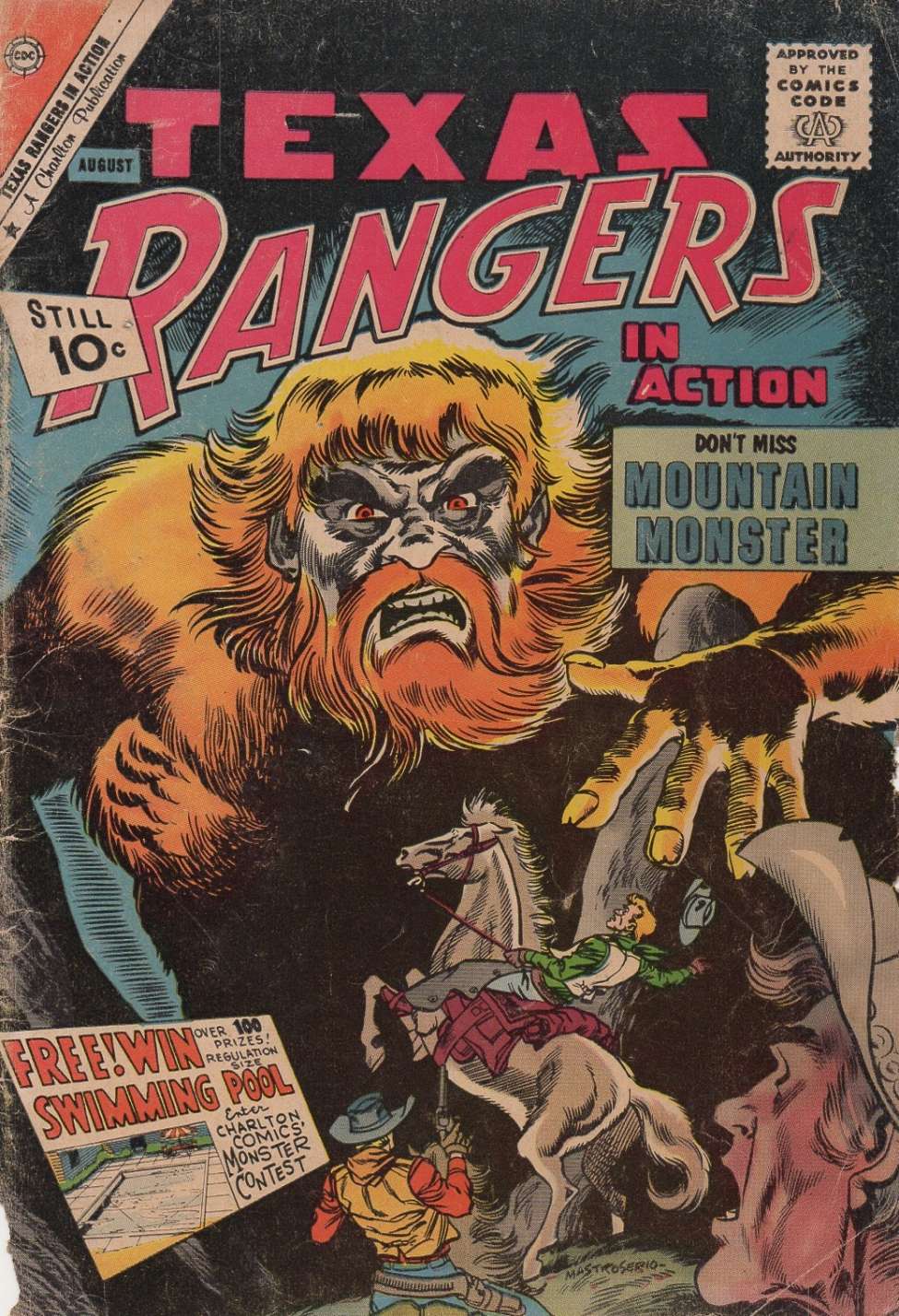 Comic Book Cover For Texas Rangers in Action 29