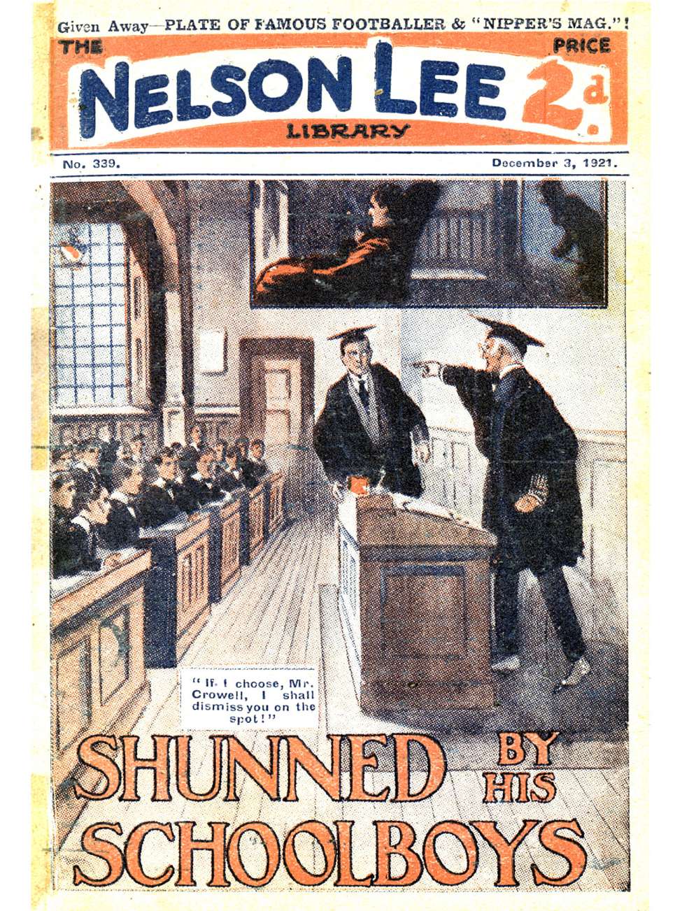 Comic Book Cover For Nelson Lee Library s1 339 - Shunned by his Schoolboys