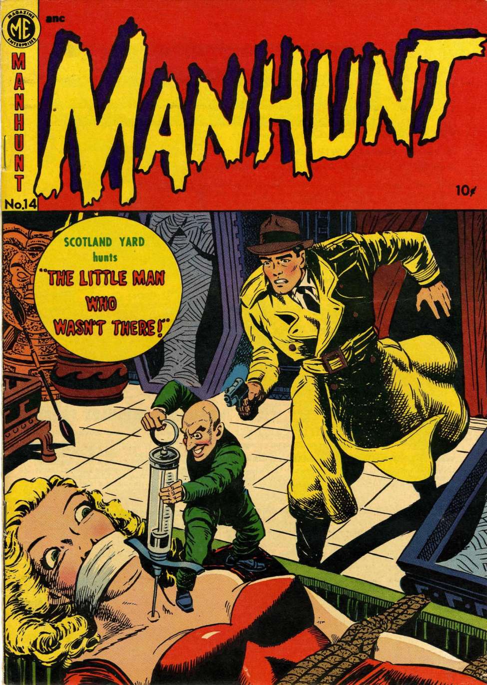 Comic Book Cover For Manhunt 14