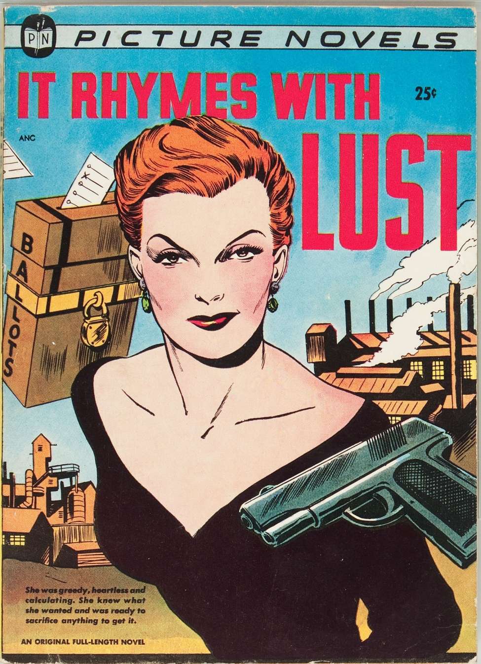 Comic Book Cover For It Rhymes With Lust