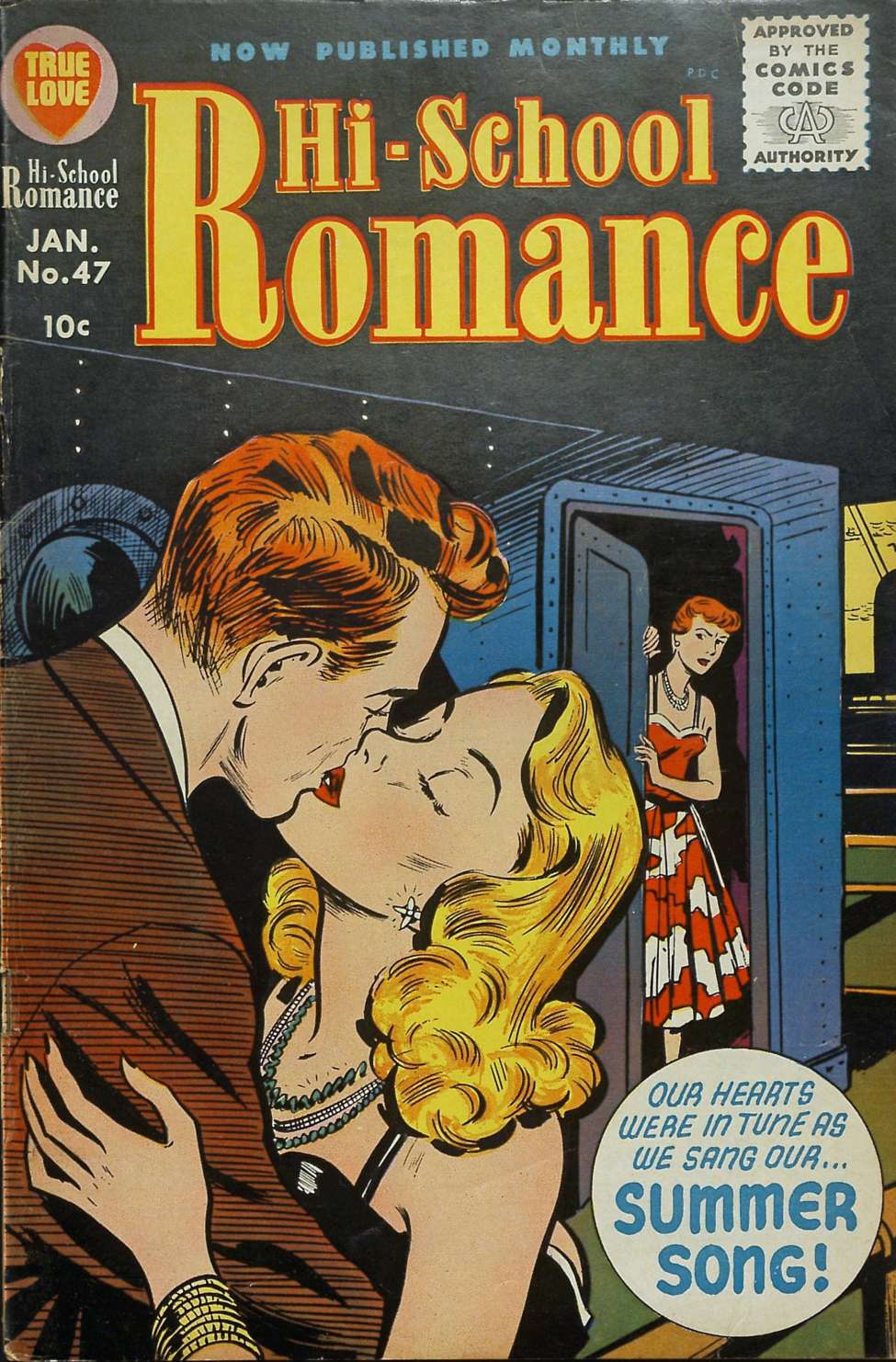 Comic Book Cover For Hi-School Romance 47 - Version 2