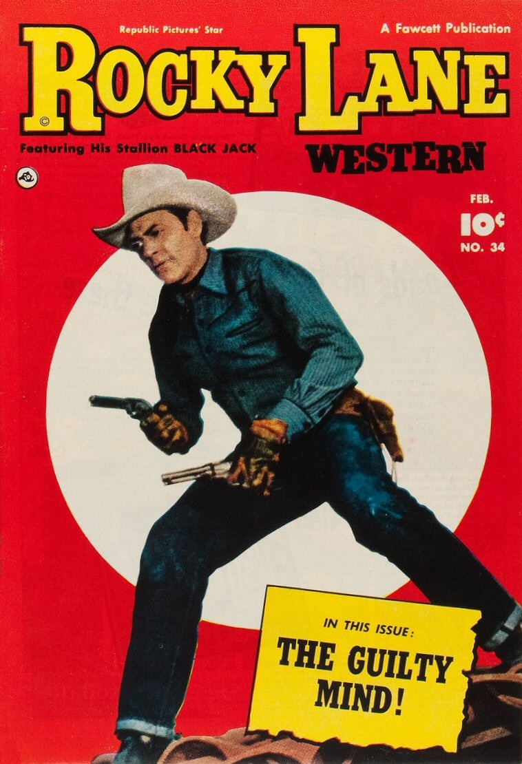 Comic Book Cover For Rocky Lane Western 34 - Version 1
