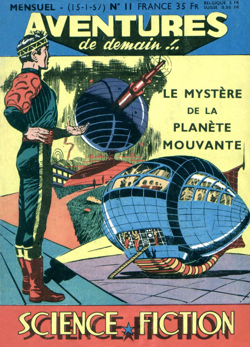 Comic Book Cover For Aventures de Demain 11 - Le mystère de la planète mouvante