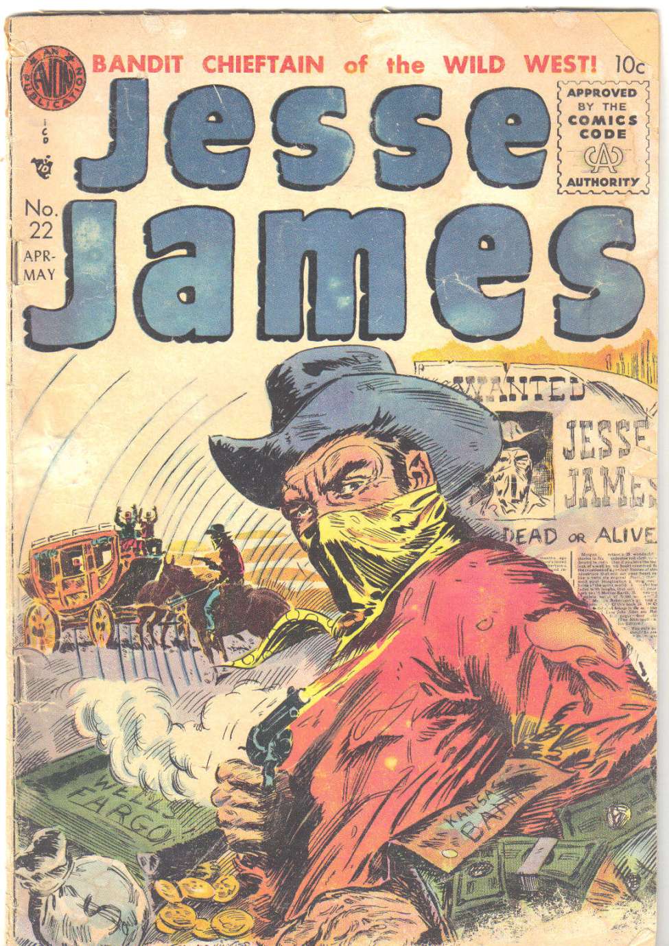 Comic Book Cover For Jesse James 22