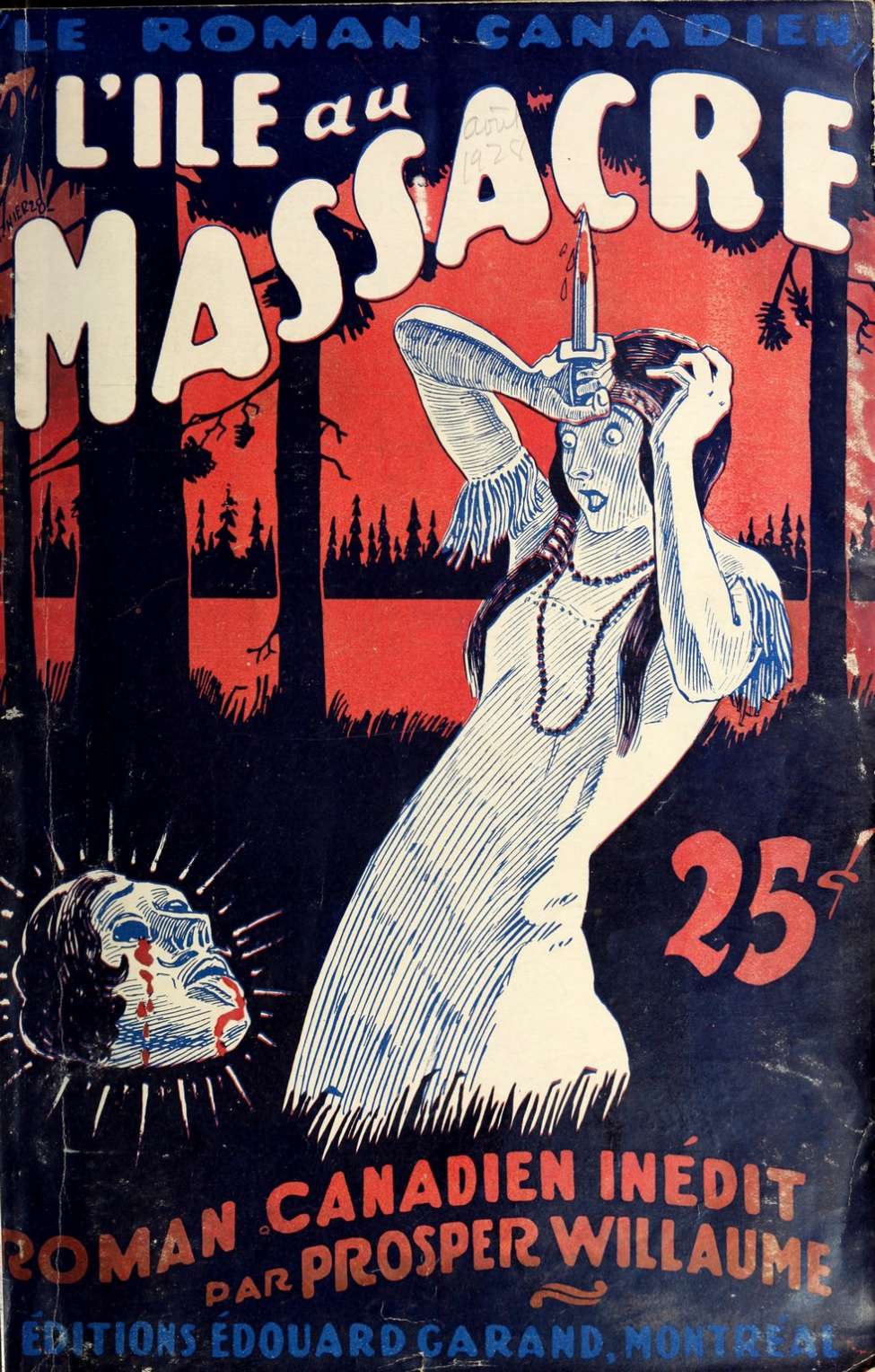 Book Cover For Le Roman Canadien 46 - L’île au massacre