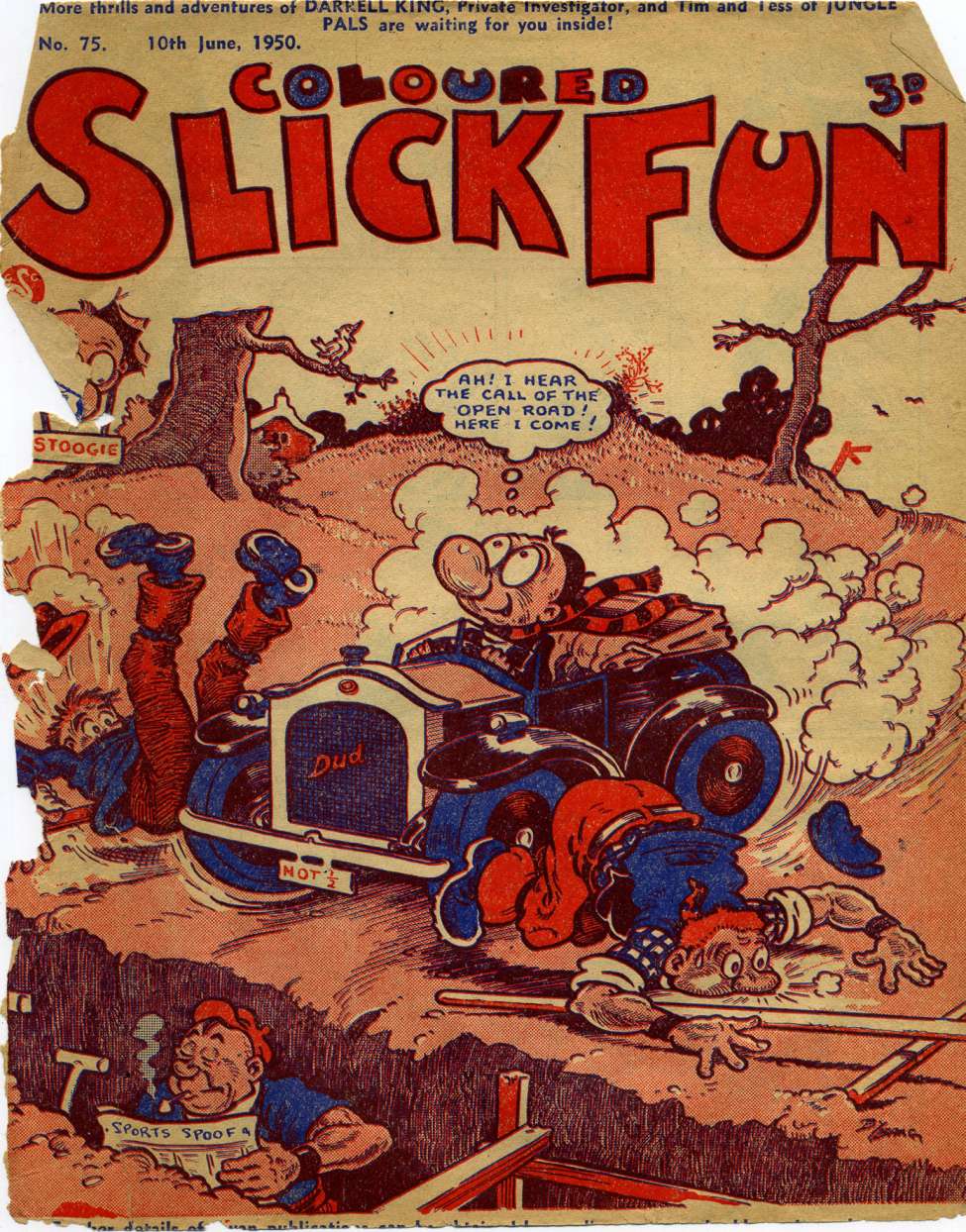 Comic Book Cover For Coloured Slick Fun 75