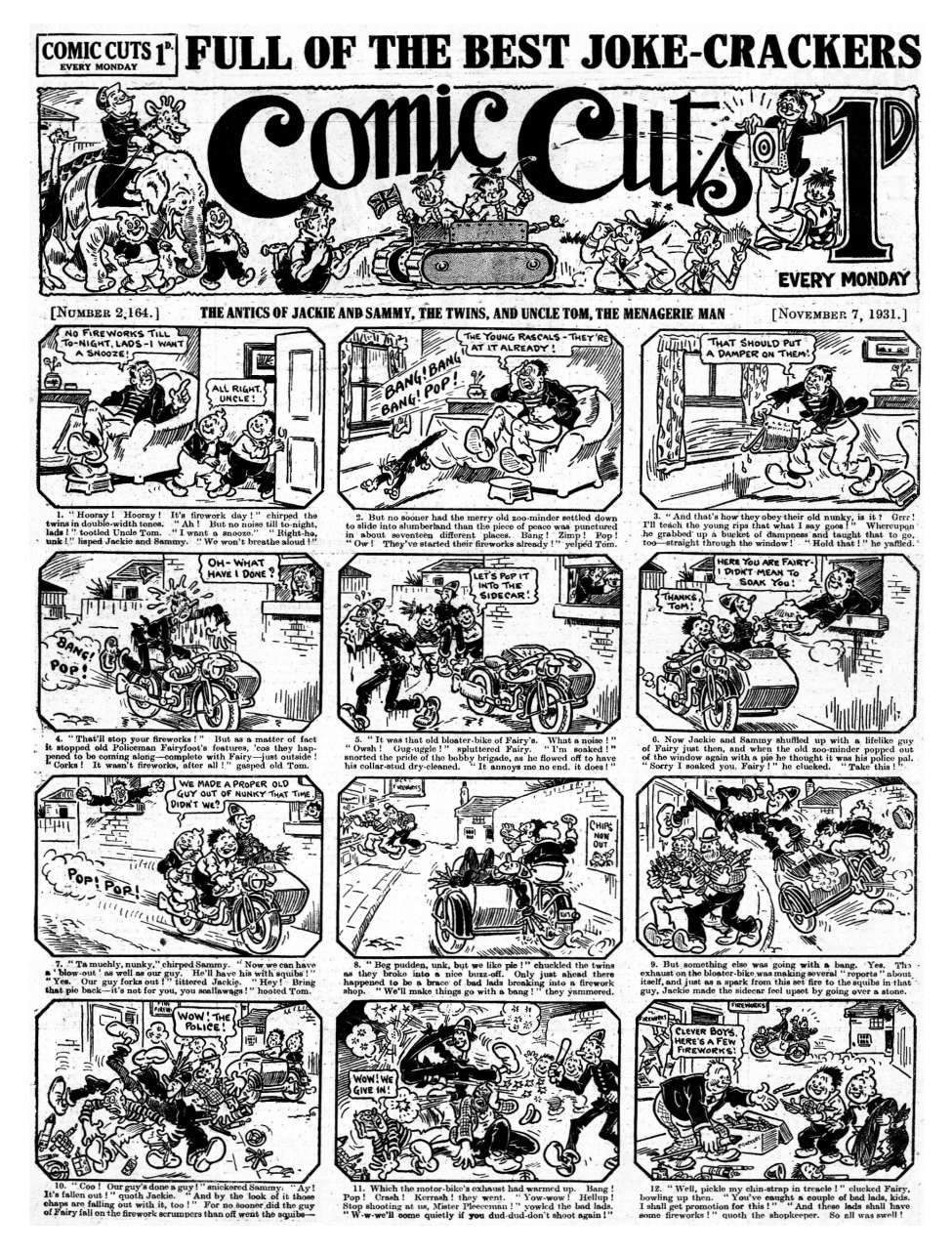 Book Cover For Comic Cuts 2164 - The Peril at Ten
