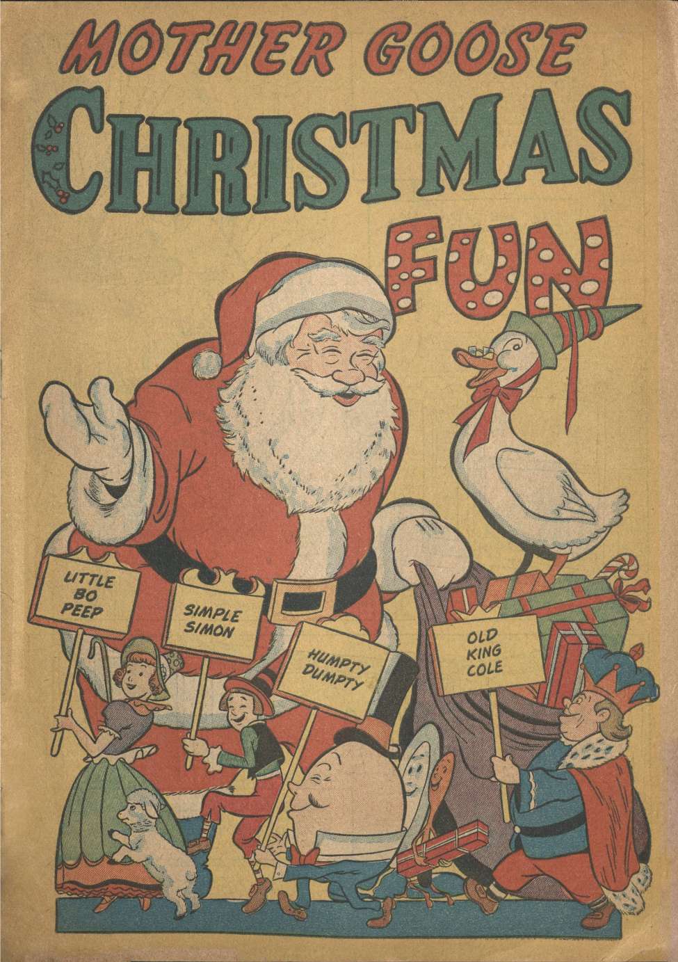 Book Cover For Mother Goose Christmas Fun