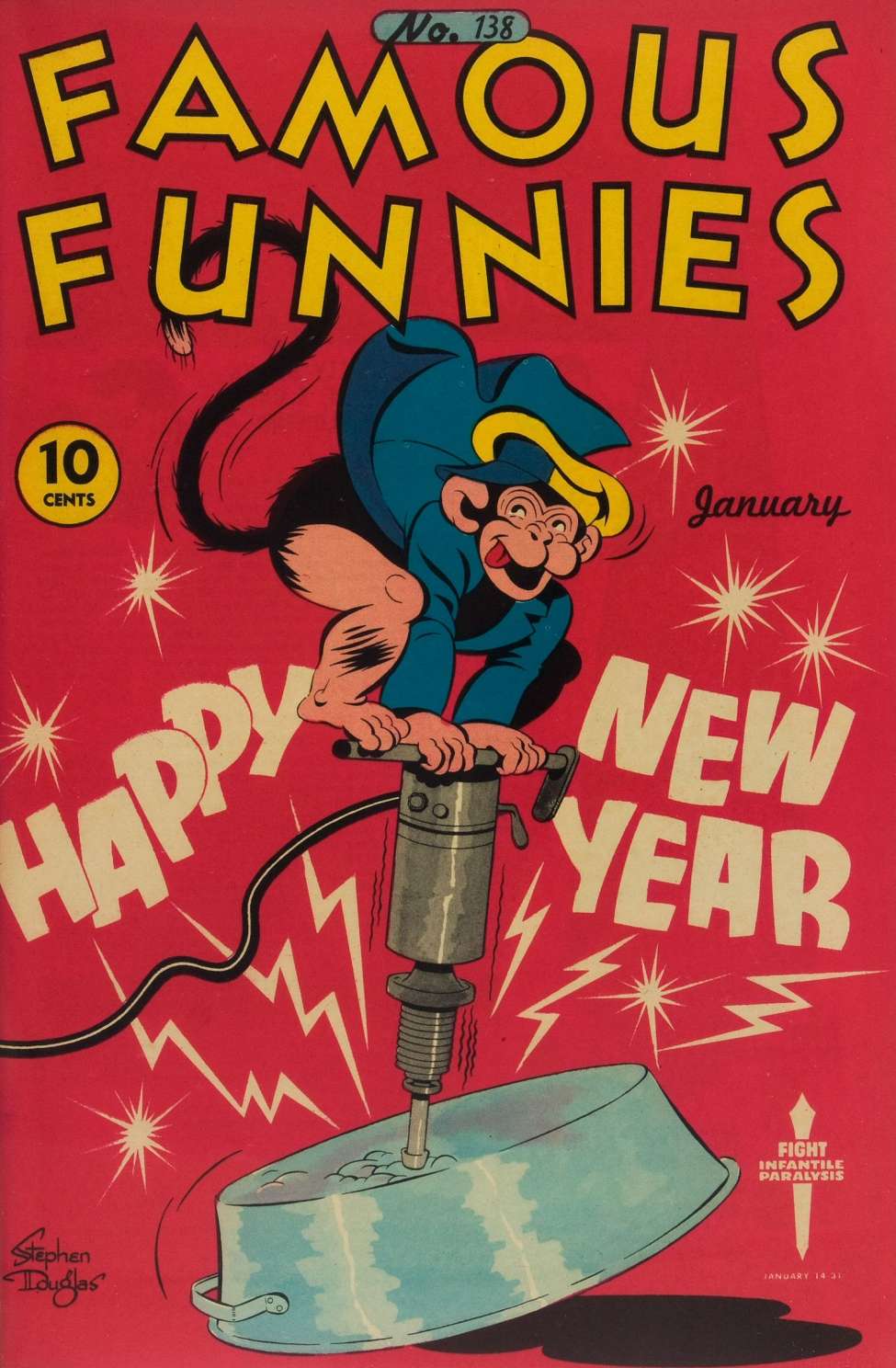 Comic Book Cover For Famous Funnies 138