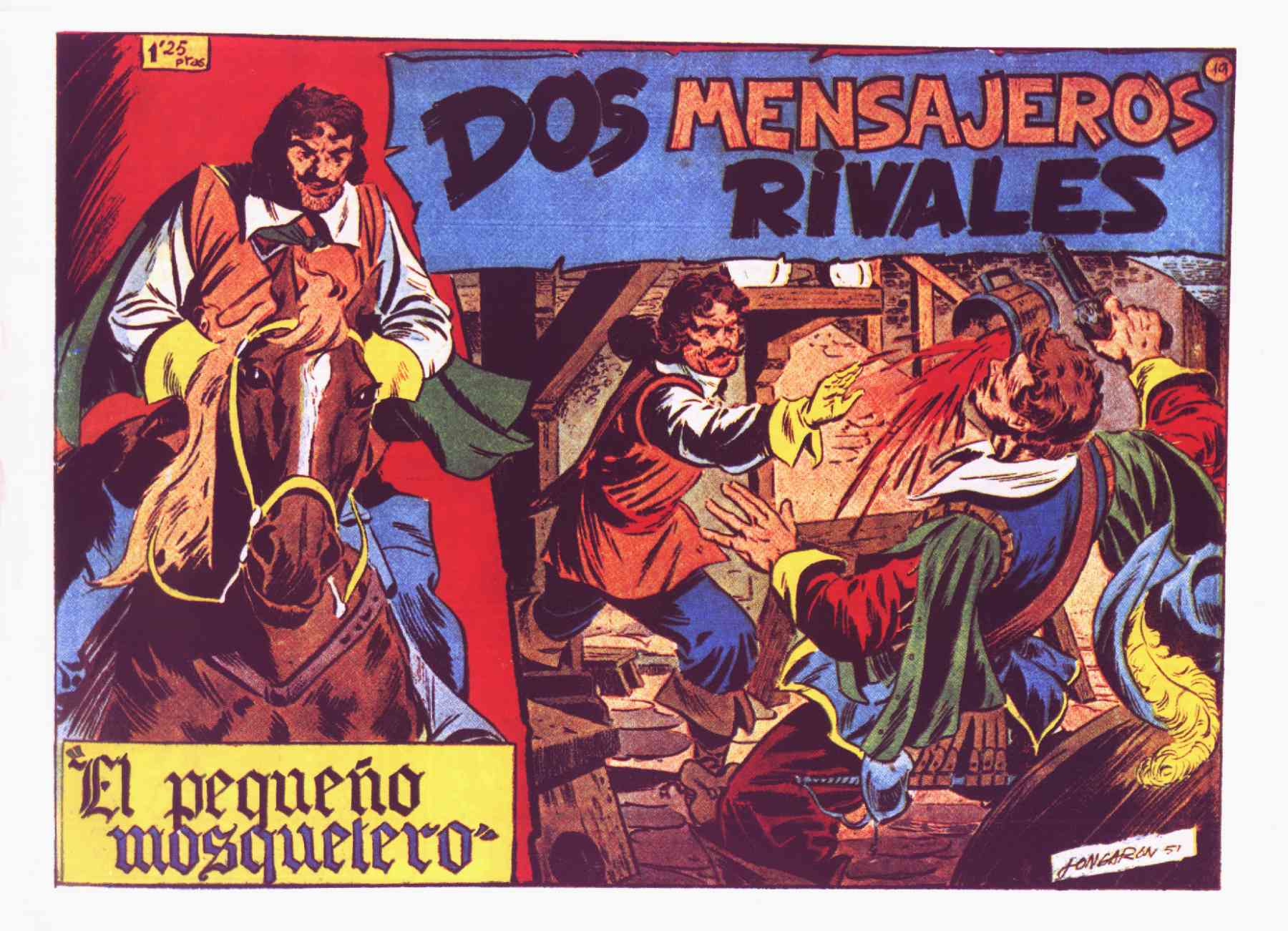 Comic Book Cover For El Pequeño Mosquetero 19 - Dos Mensajeros Rivales