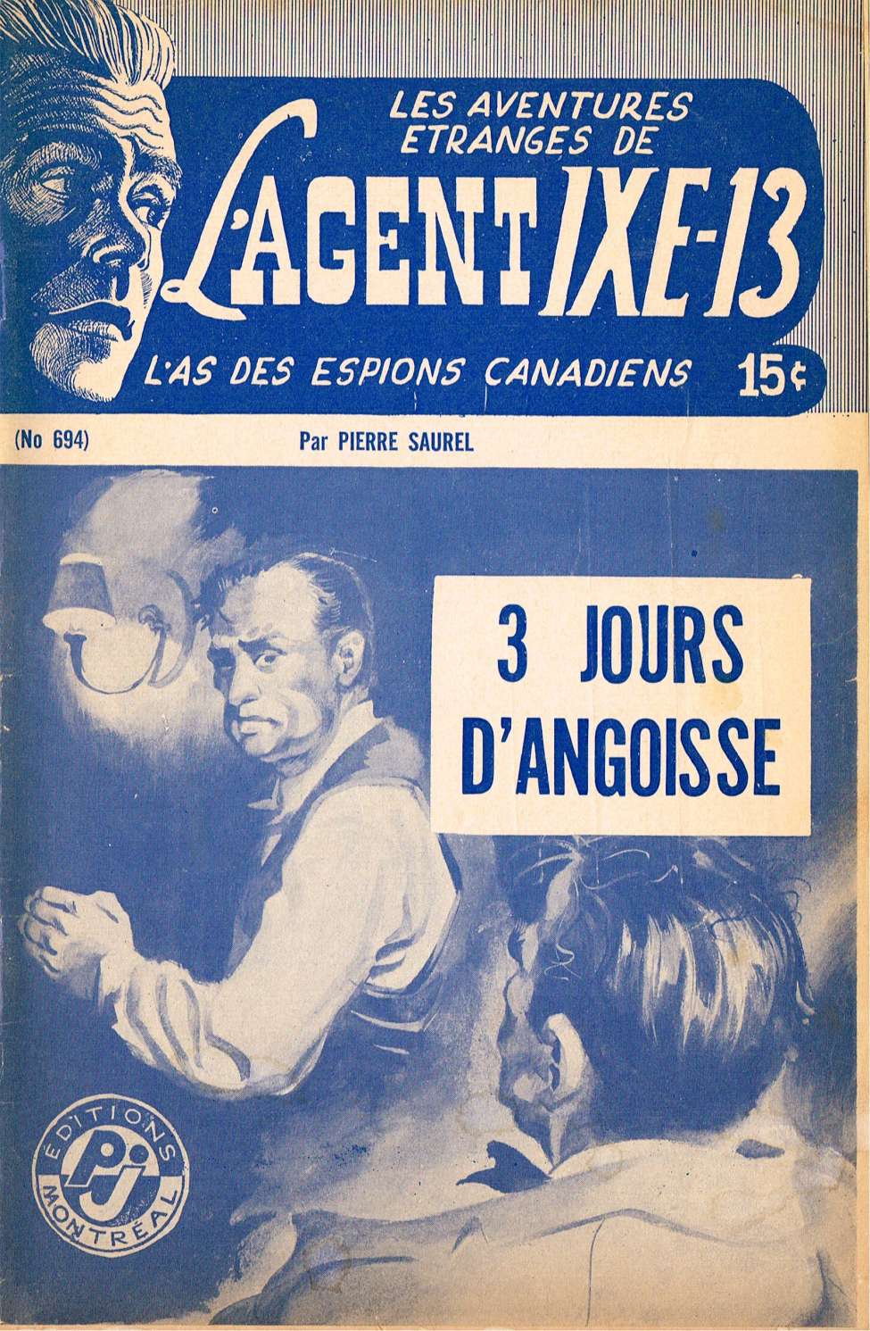 Book Cover For L'Agent IXE-13 v2 694 - 3 jours d'angoisse