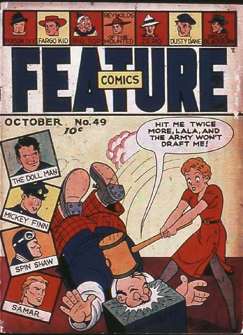 Comic Book Cover For Feature Comics 49