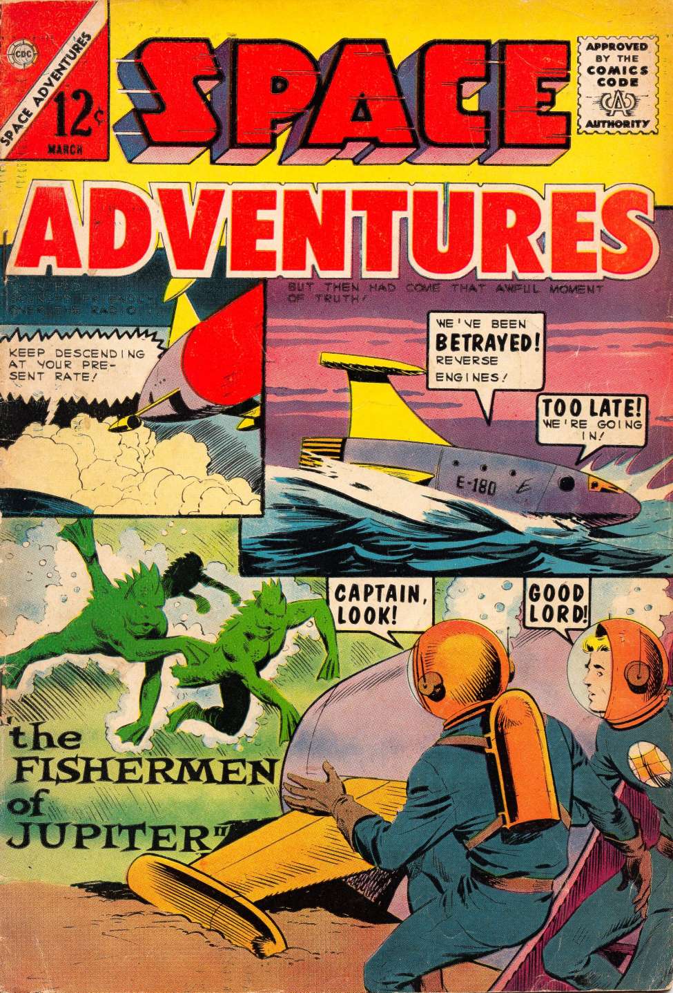 Comic Book Cover For Space Adventures 56 - Version 2