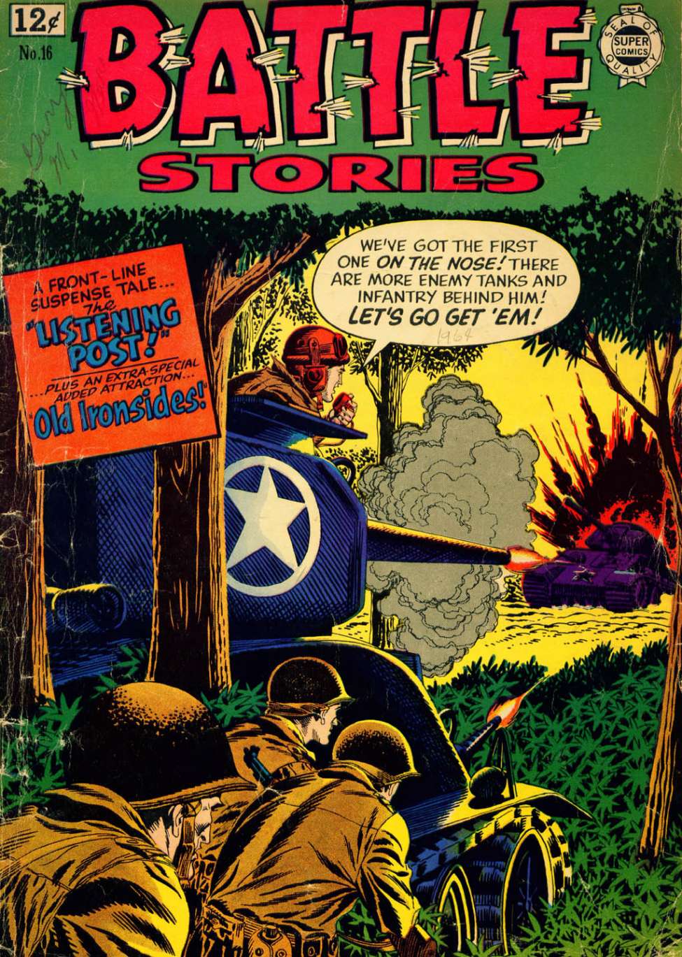 Comic Book Cover For Battle Stories 16