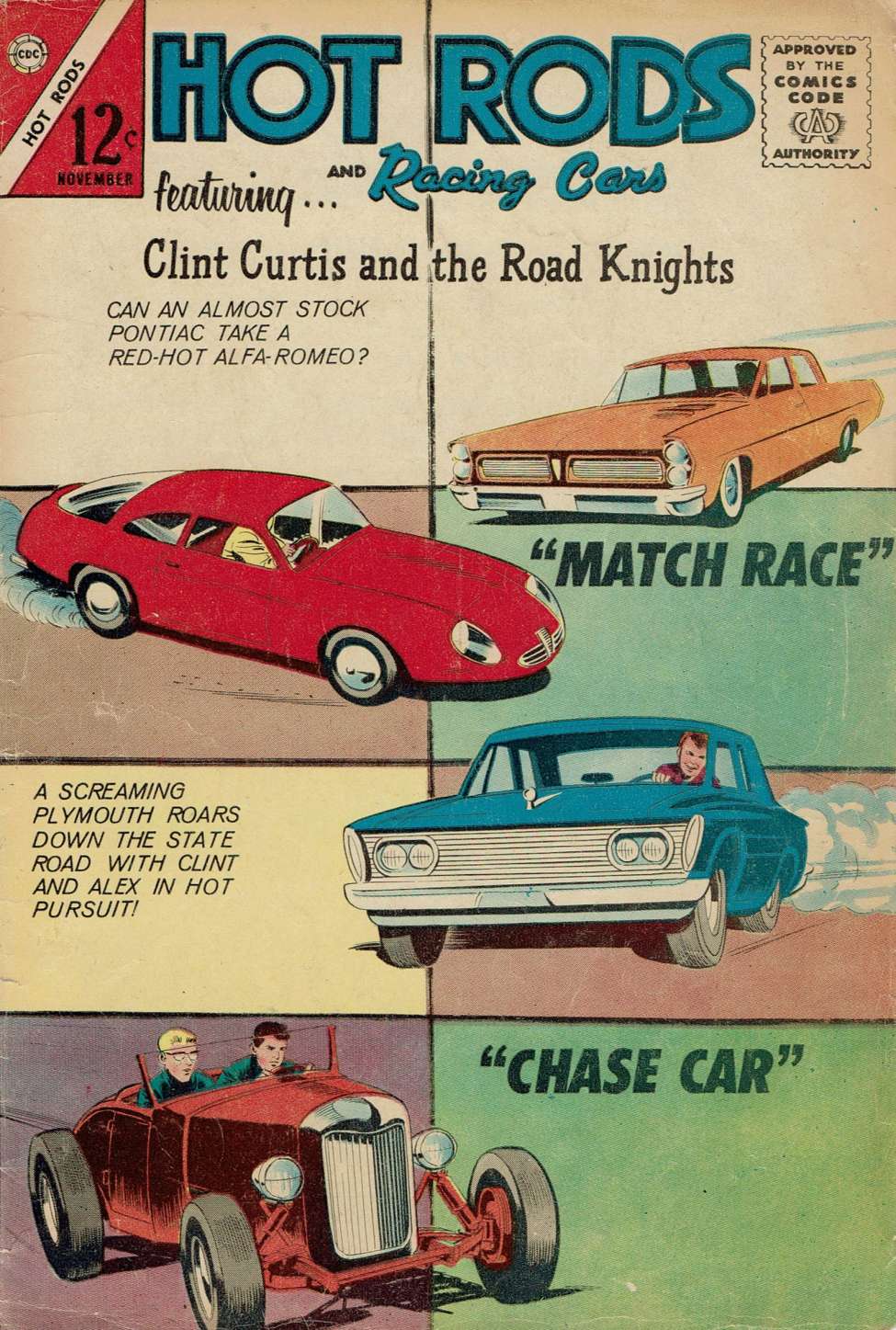 Comic Book Cover For Hot Rods and Racing Cars 66