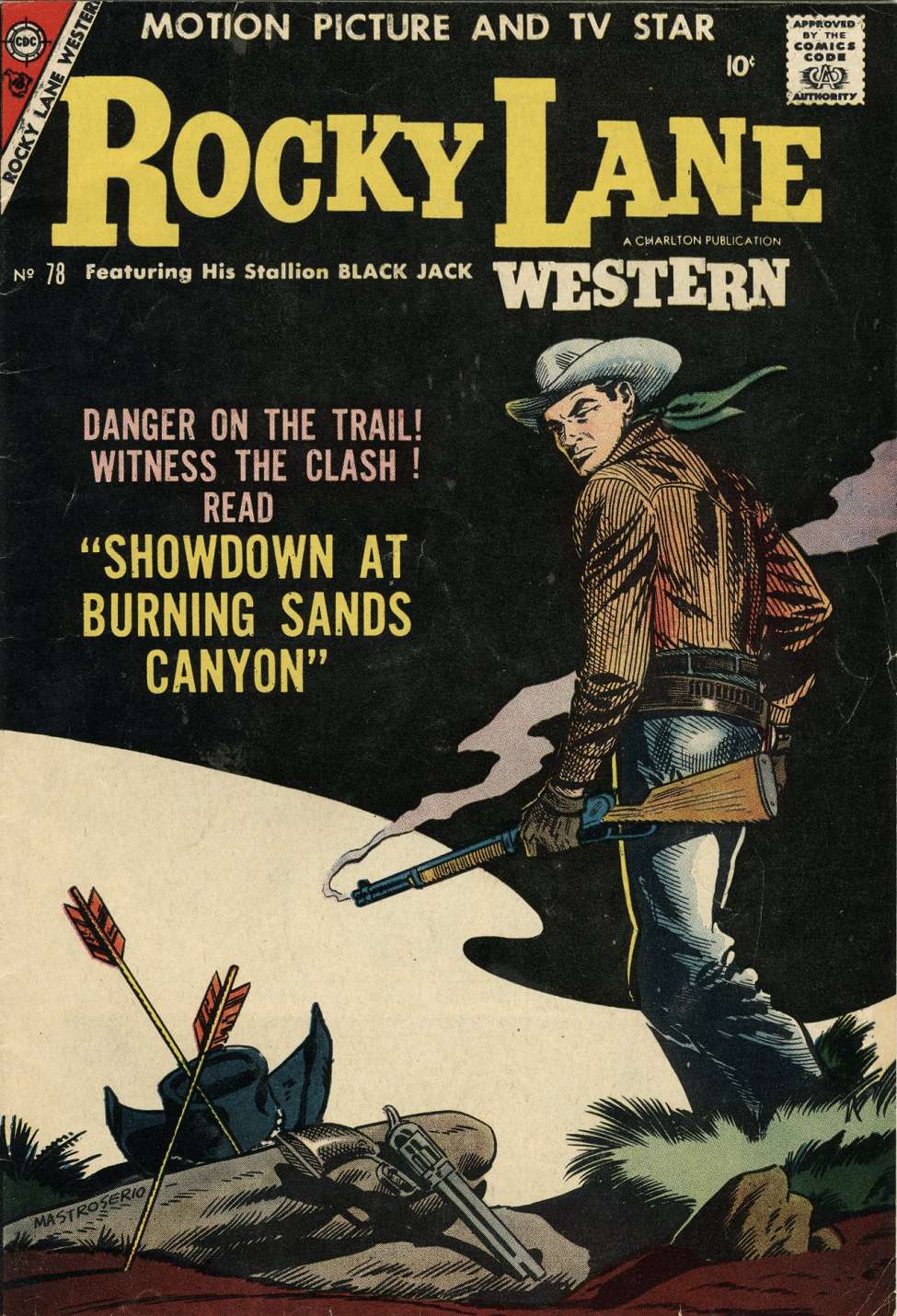 Comic Book Cover For Rocky Lane Western 78