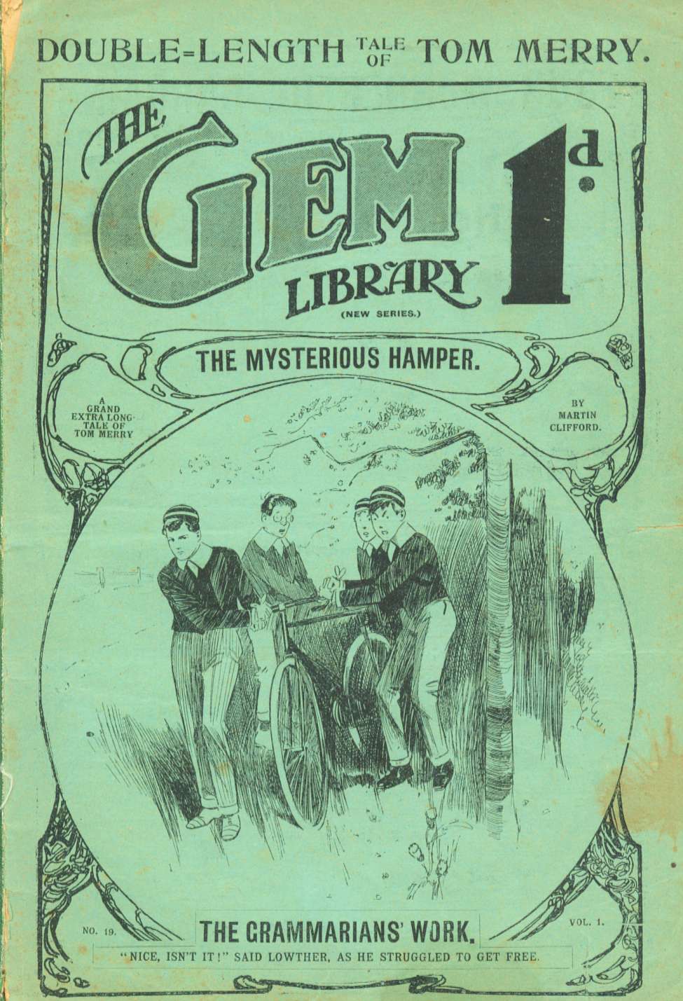 Comic Book Cover For The Gem v2 19 - The Mysterious Hamper