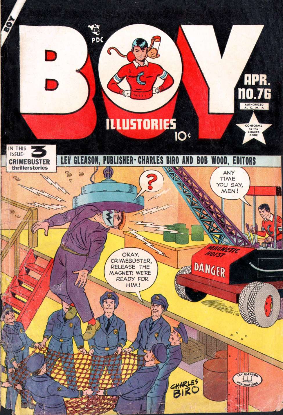 Comic Book Cover For Boy Comics 76
