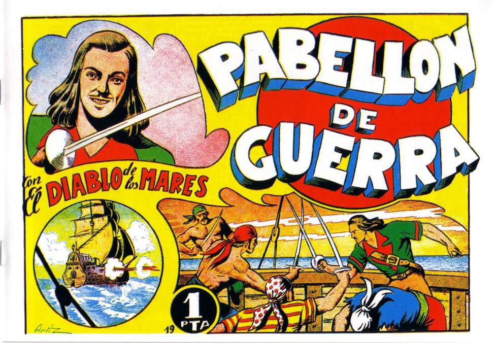 Comic Book Cover For El Diablo de los Mares 19 - Pabellon de Guerra