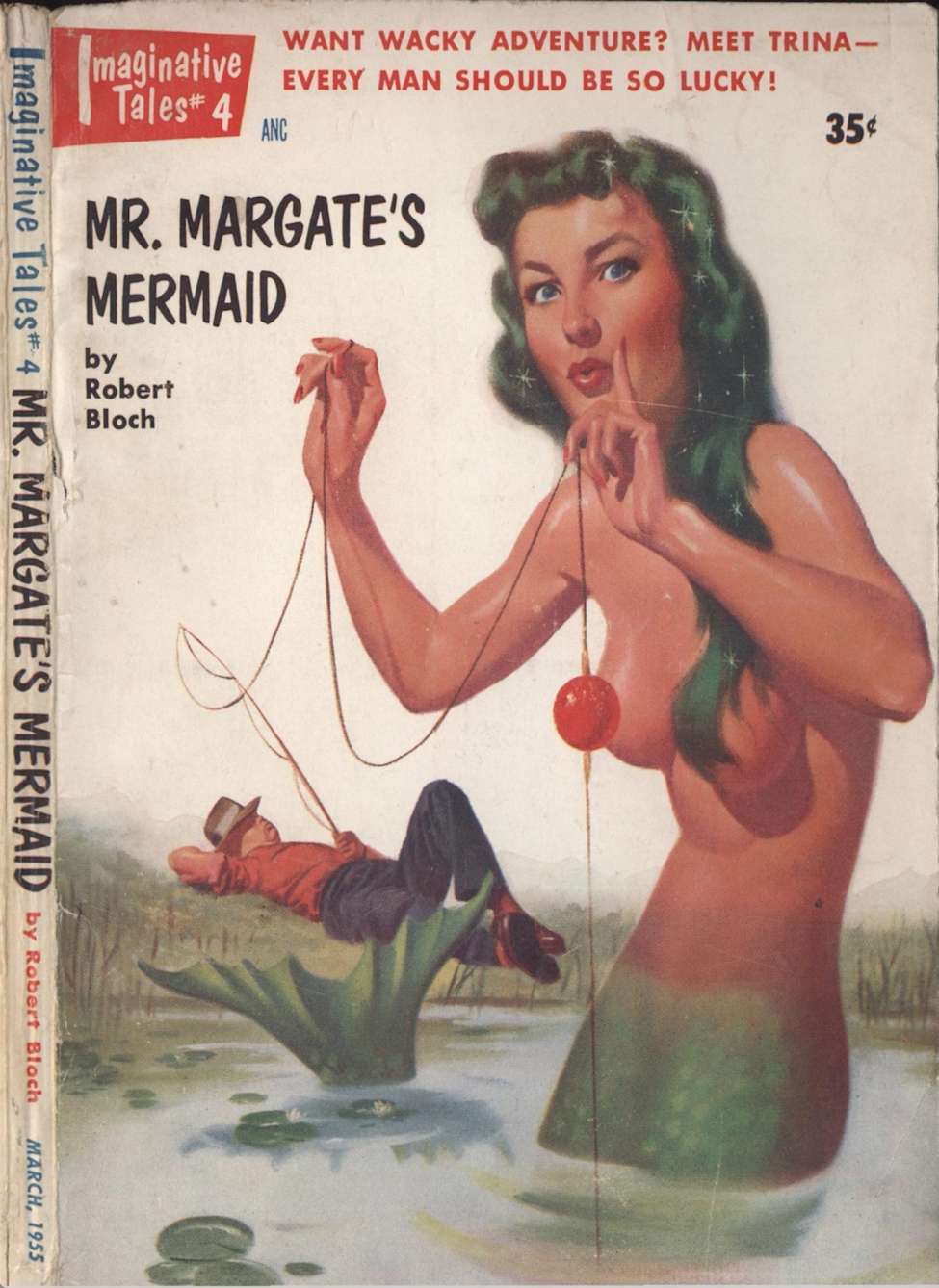Comic Book Cover For Imaginative Tales v1 4 - Mr. Margate's Mermaid - Robert Bloch