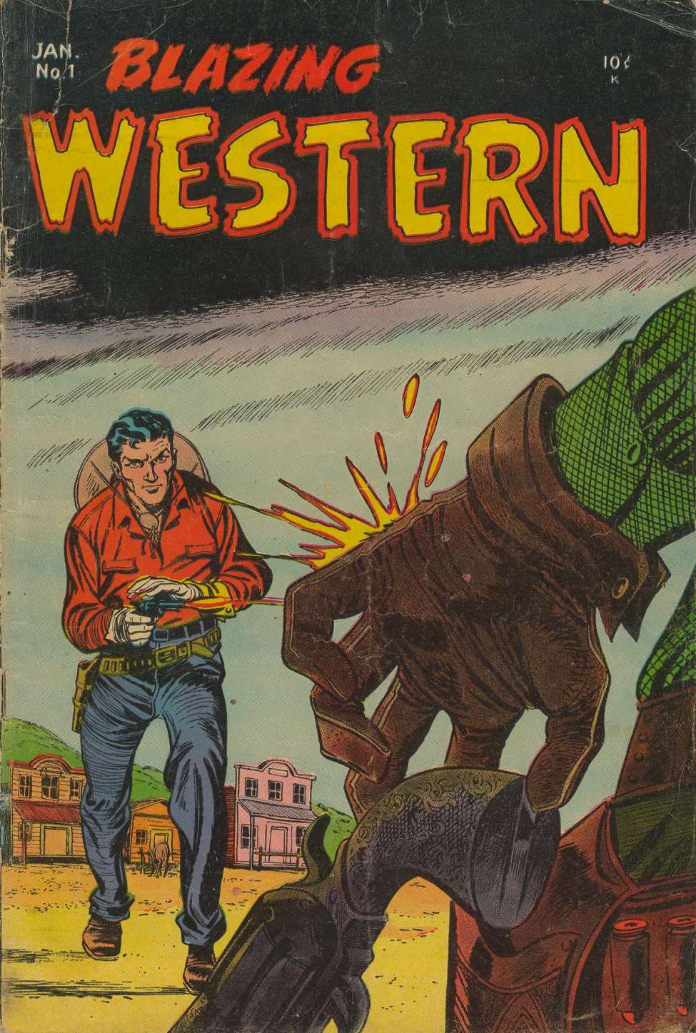 Comic Book Cover For Blazing Western 1