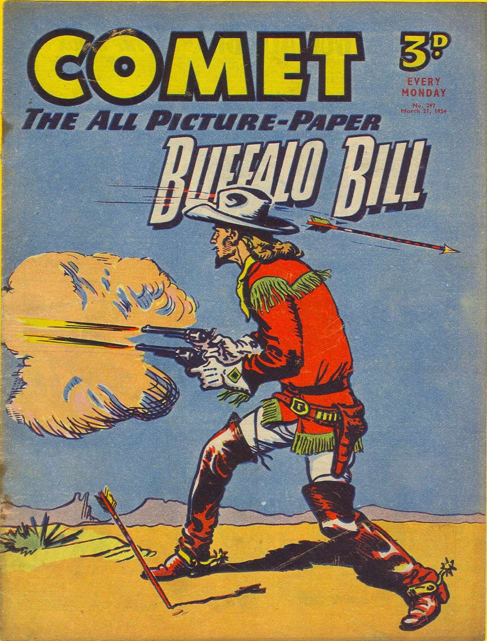Comic Book Cover For The Comet 297