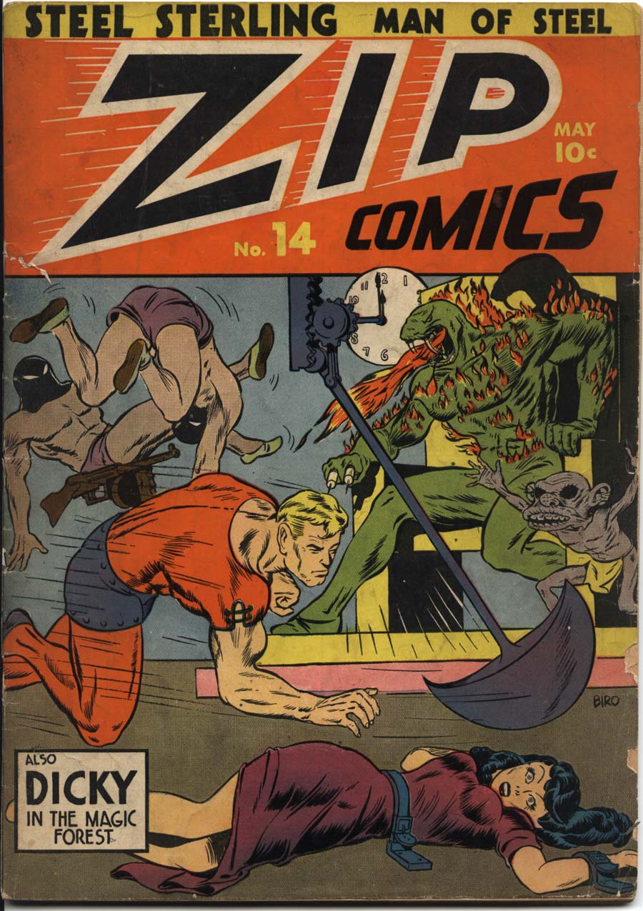 Comic Book Cover For Zip Comics 14