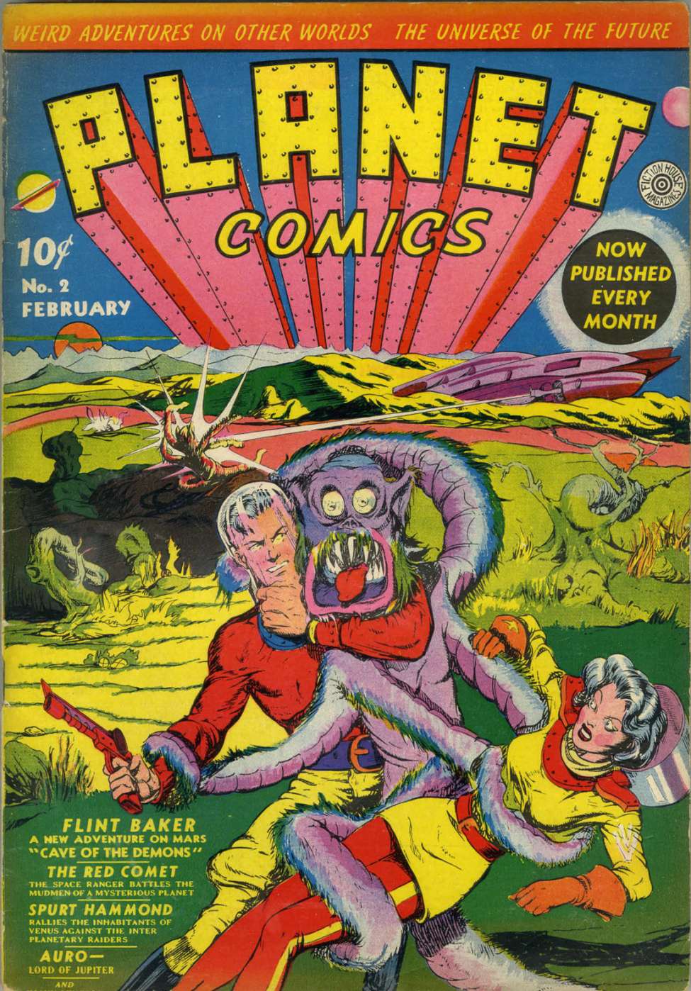 Comic Book Cover For Planet Comics 2 (paper/10fiche)