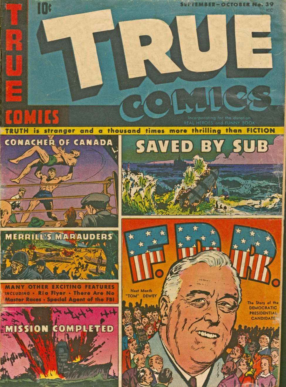 Book Cover For True Comics 39 - Version 2