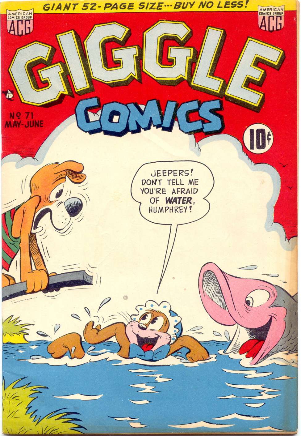 Comic Book Cover For Giggle Comics 71