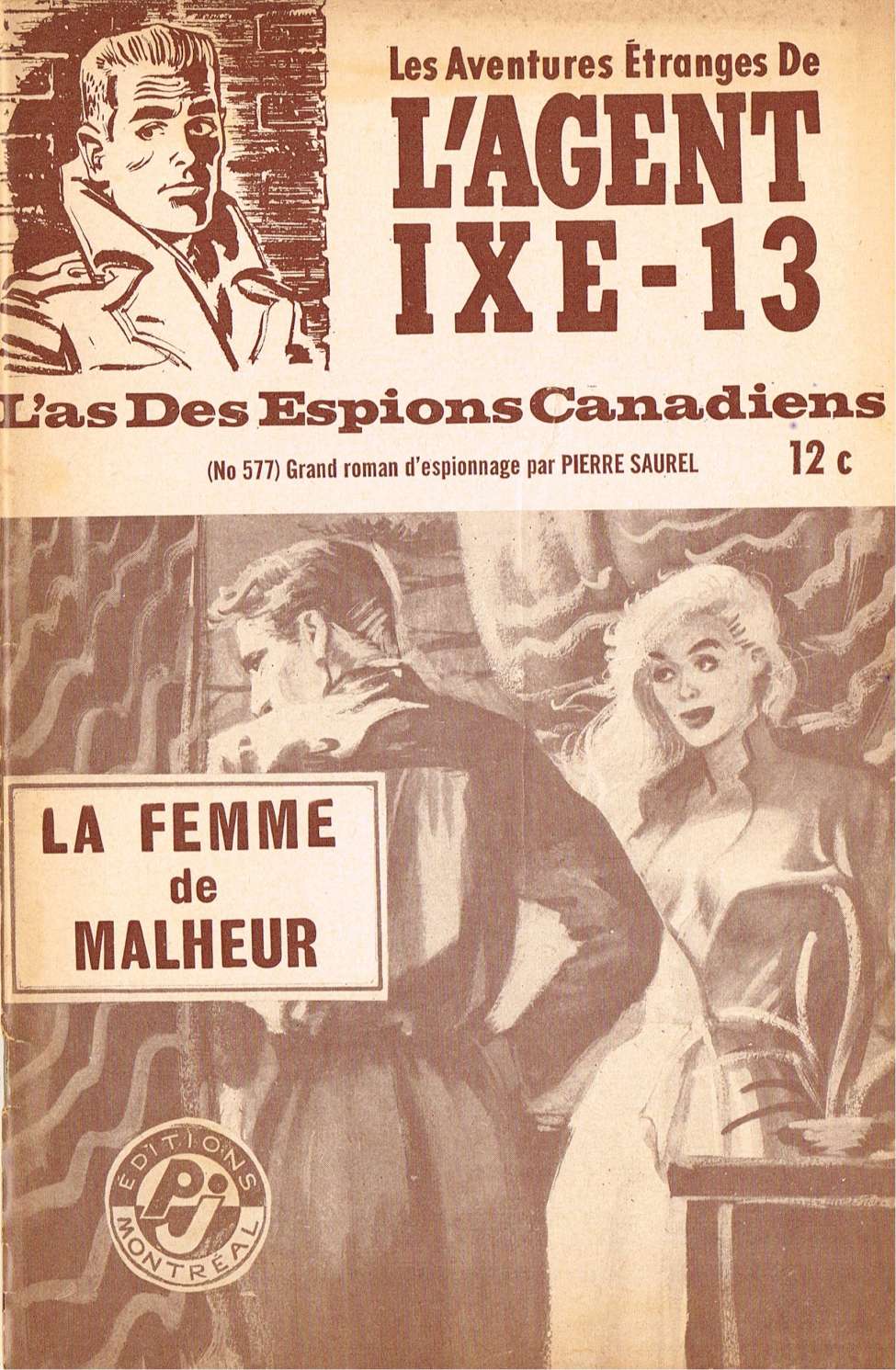 Book Cover For L'Agent IXE-13 v2 577 - La femme de malheur