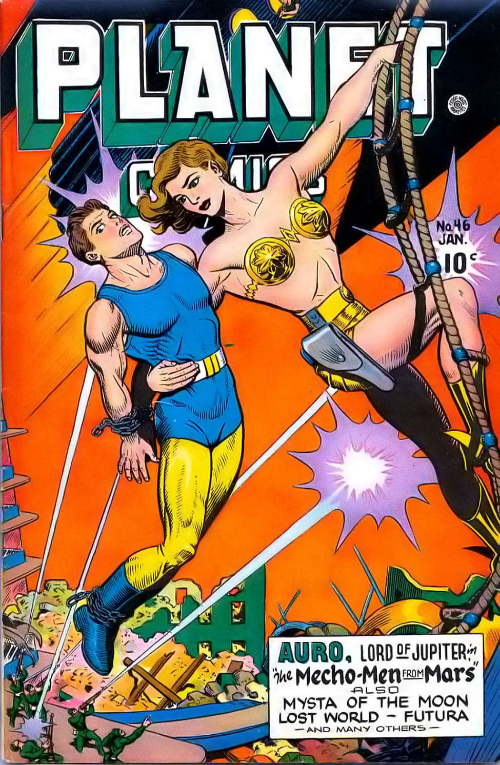 Comic Book Cover For Planet Comics 46 - Version 1
